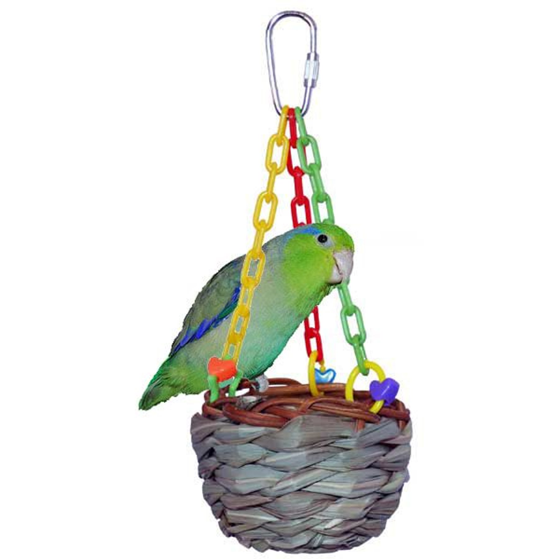 Super Bird Creations Hanging Treat Basket Bird Toy Super Bird Creations