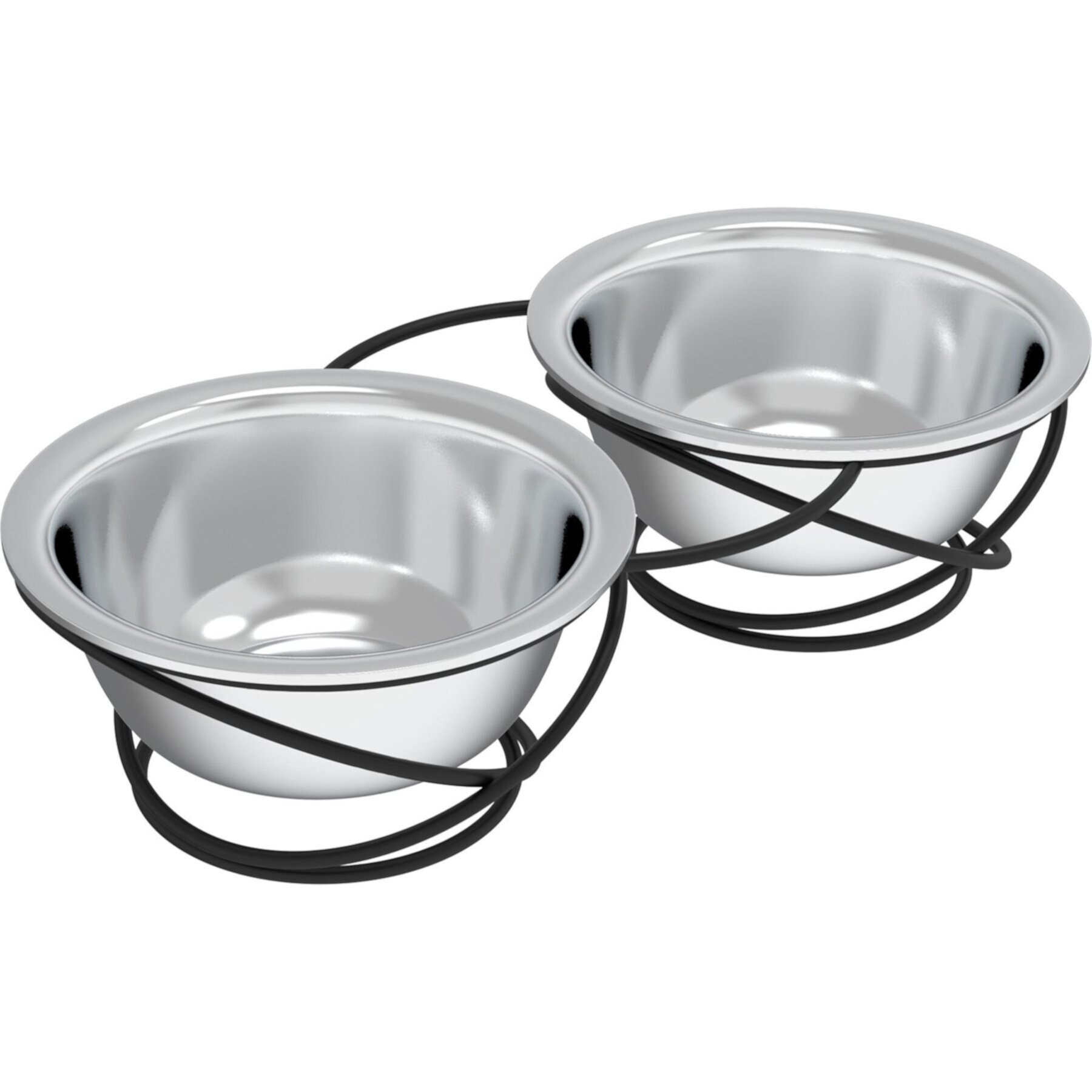 Pet Adobe Stainless Steel Elevated Dog & Cat Bowls, 2 count Pet Adobe