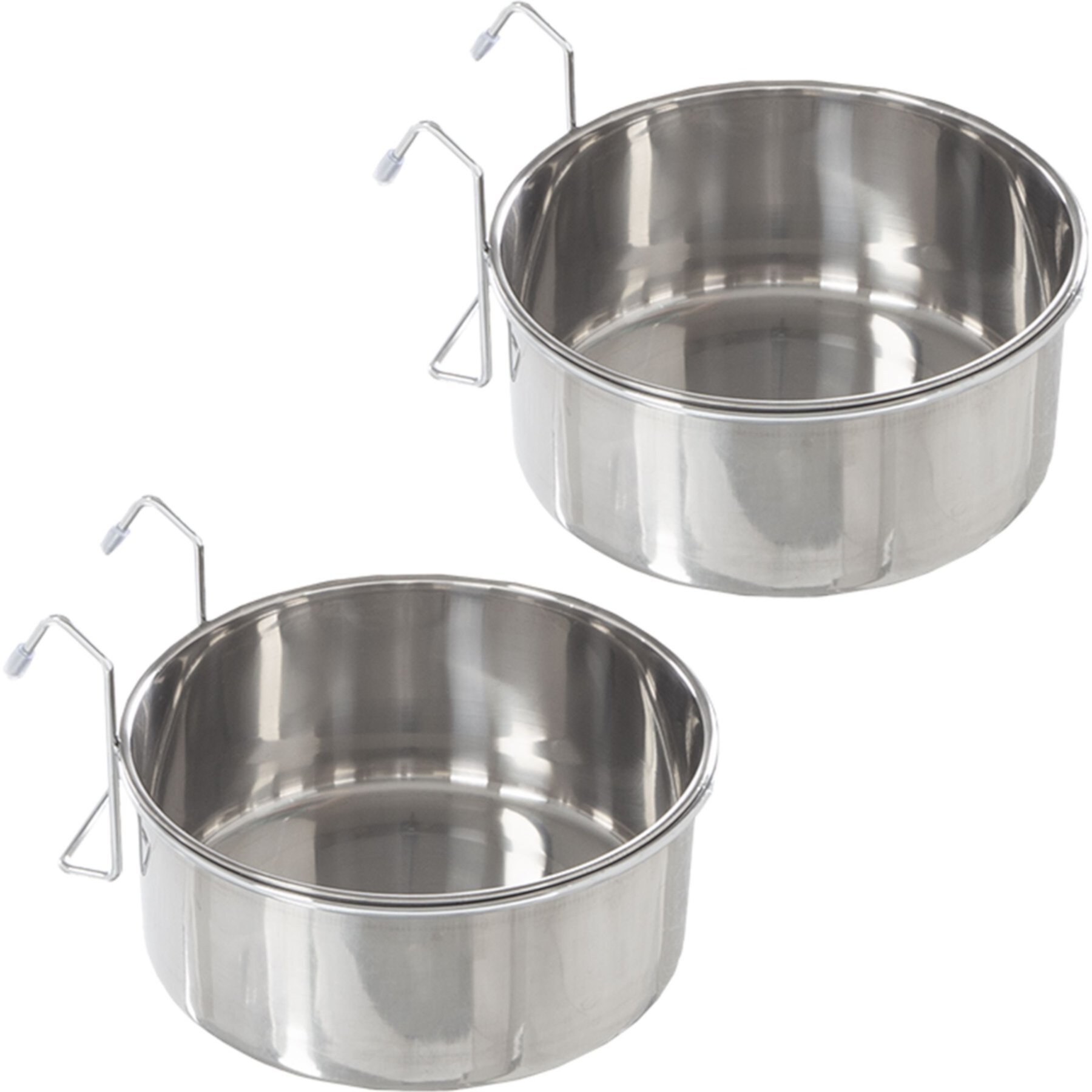 Pet Adobe Stainless-Steel Hanging Dog & Cat Bowl Set Pet Adobe