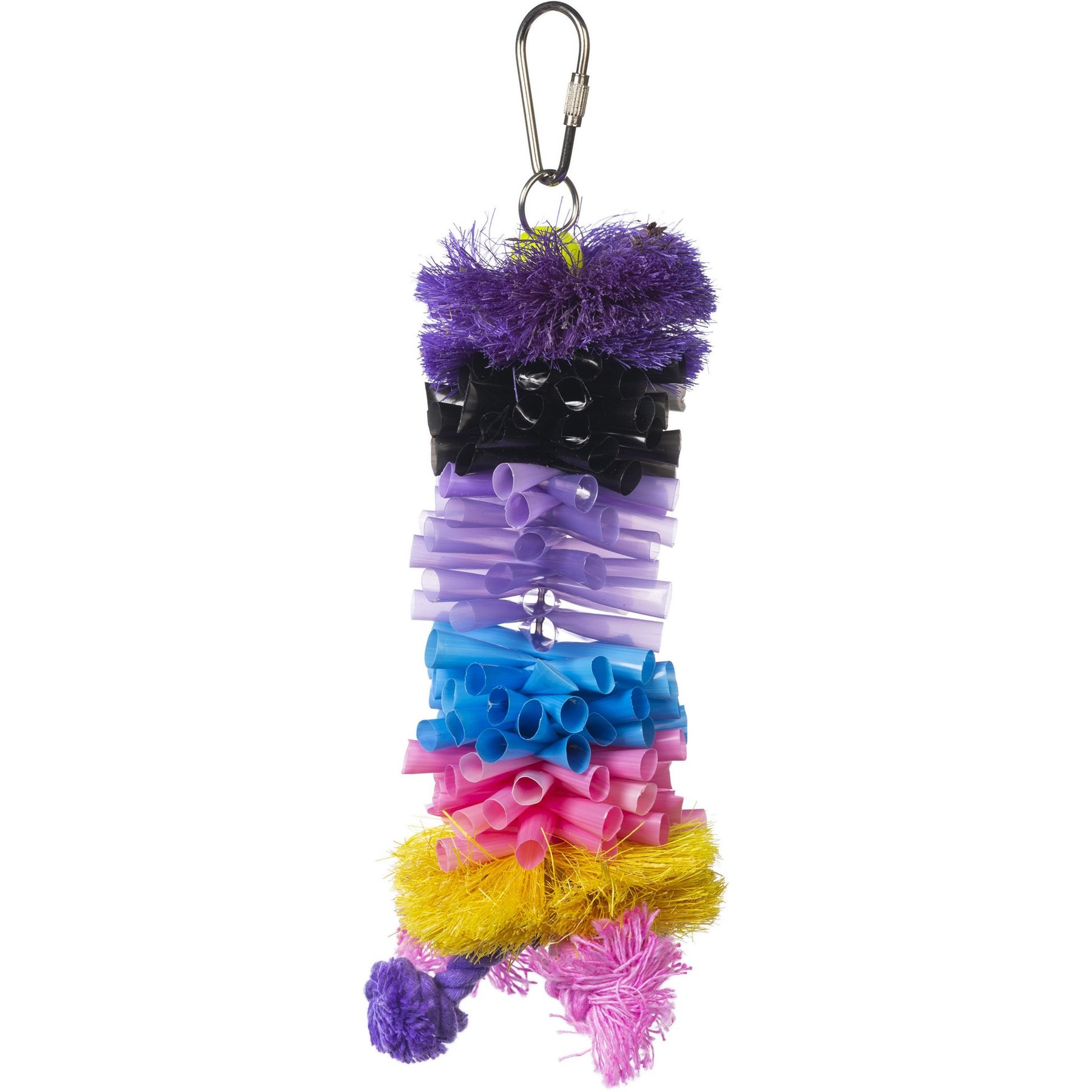 Prevue Pet Products Playfuls Straw Stacker Bird Toy, Multicolor Prevue Pet Products