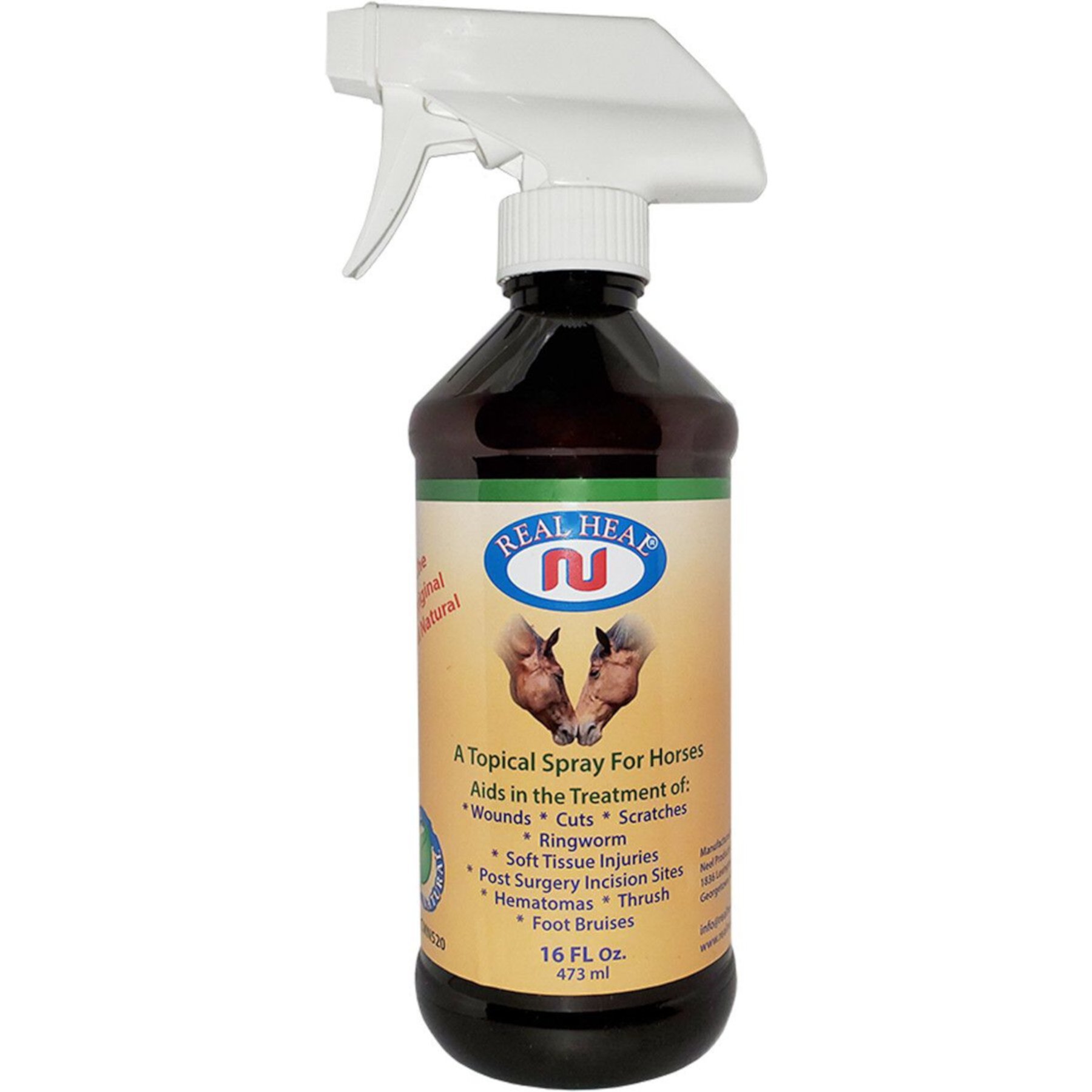 Real Heal Topical Wound Spray for Horses, 16-fl oz bottle Real Heal