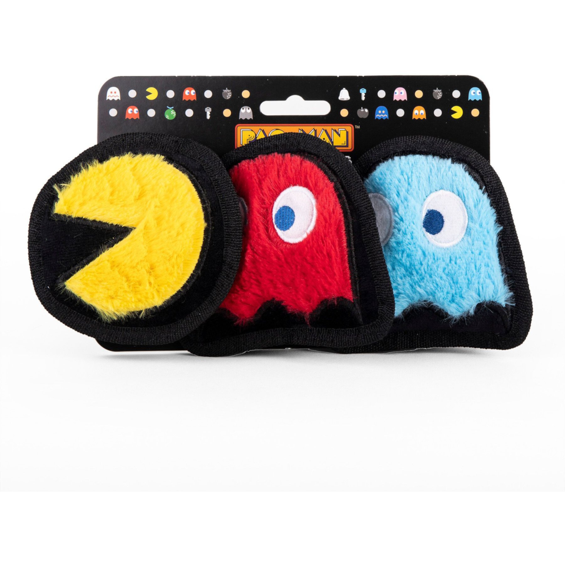 Fetch For Pets Pac-Man Pac-Man, Inky, & Blinky Silo Plush Squeaky Dog Toy, 3 count fetch FOR PETS