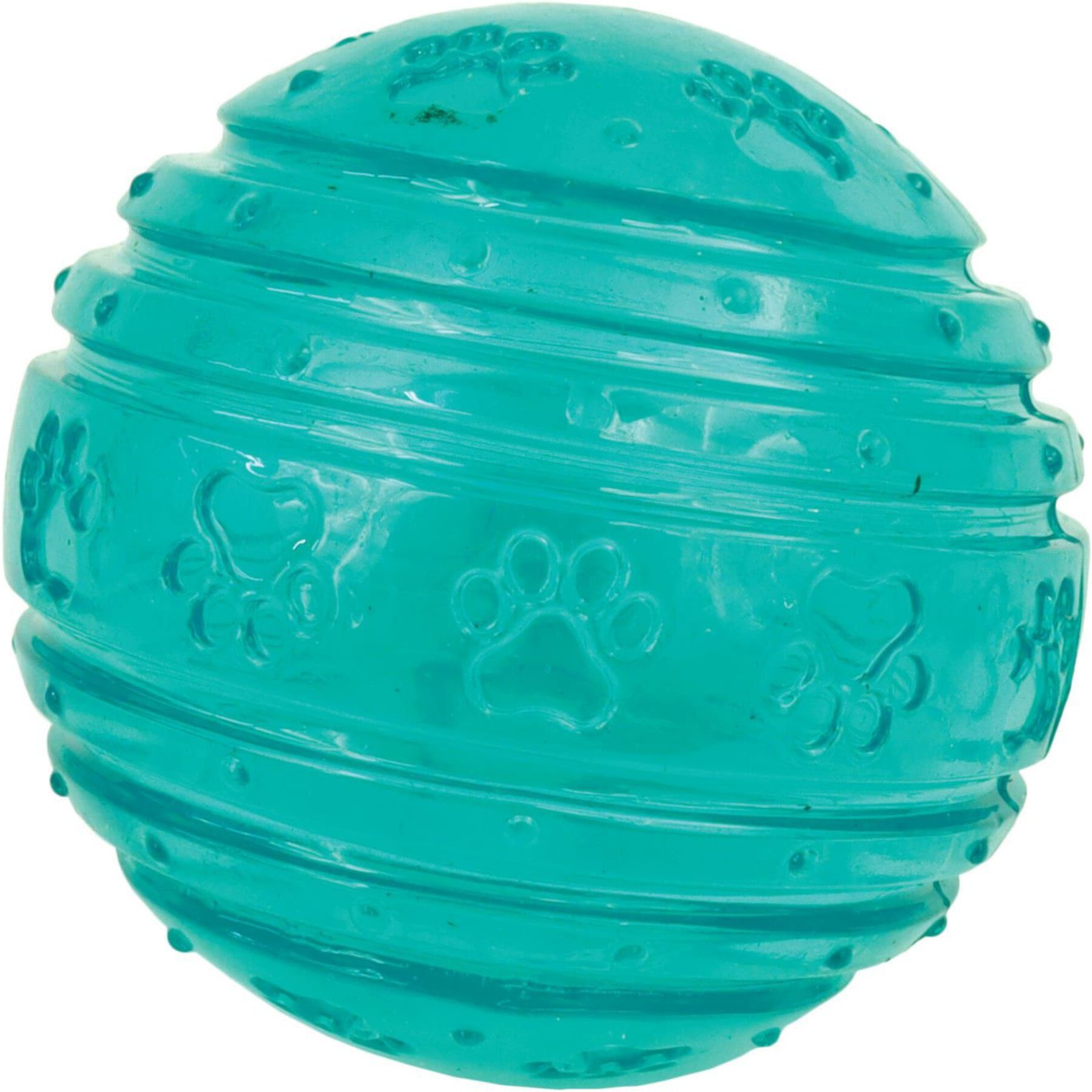 Li'l Pals Antimicrobial Squeaky Dog Toy Ball, Teal Li'l Pals