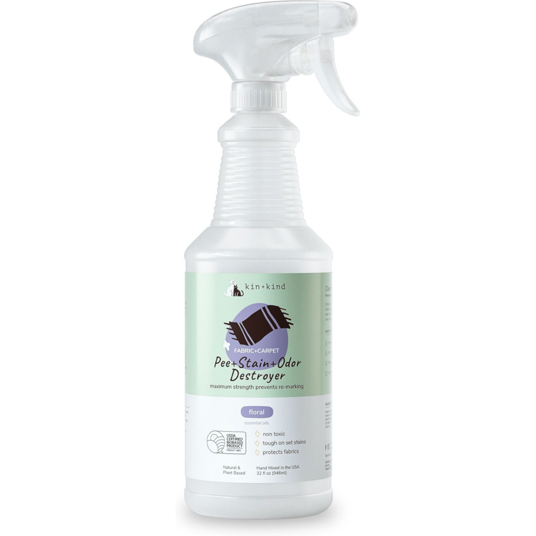 kin+kind Floral Scent Pee+Stain+Odor Destroyer Kin+Kind