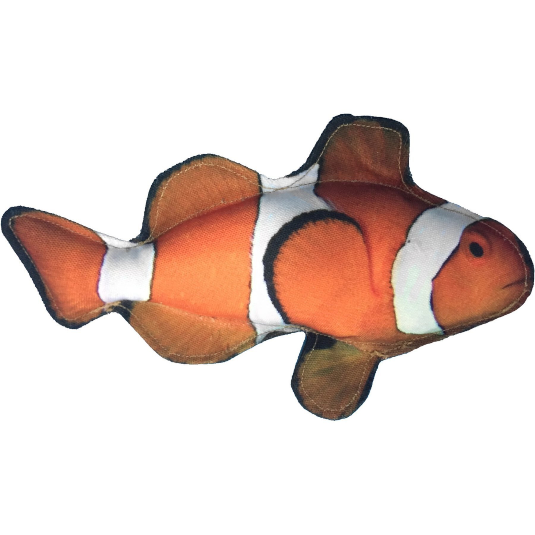 Dogline Tropical Clownfish Squeaky Dog Toy, 10-in Dogline