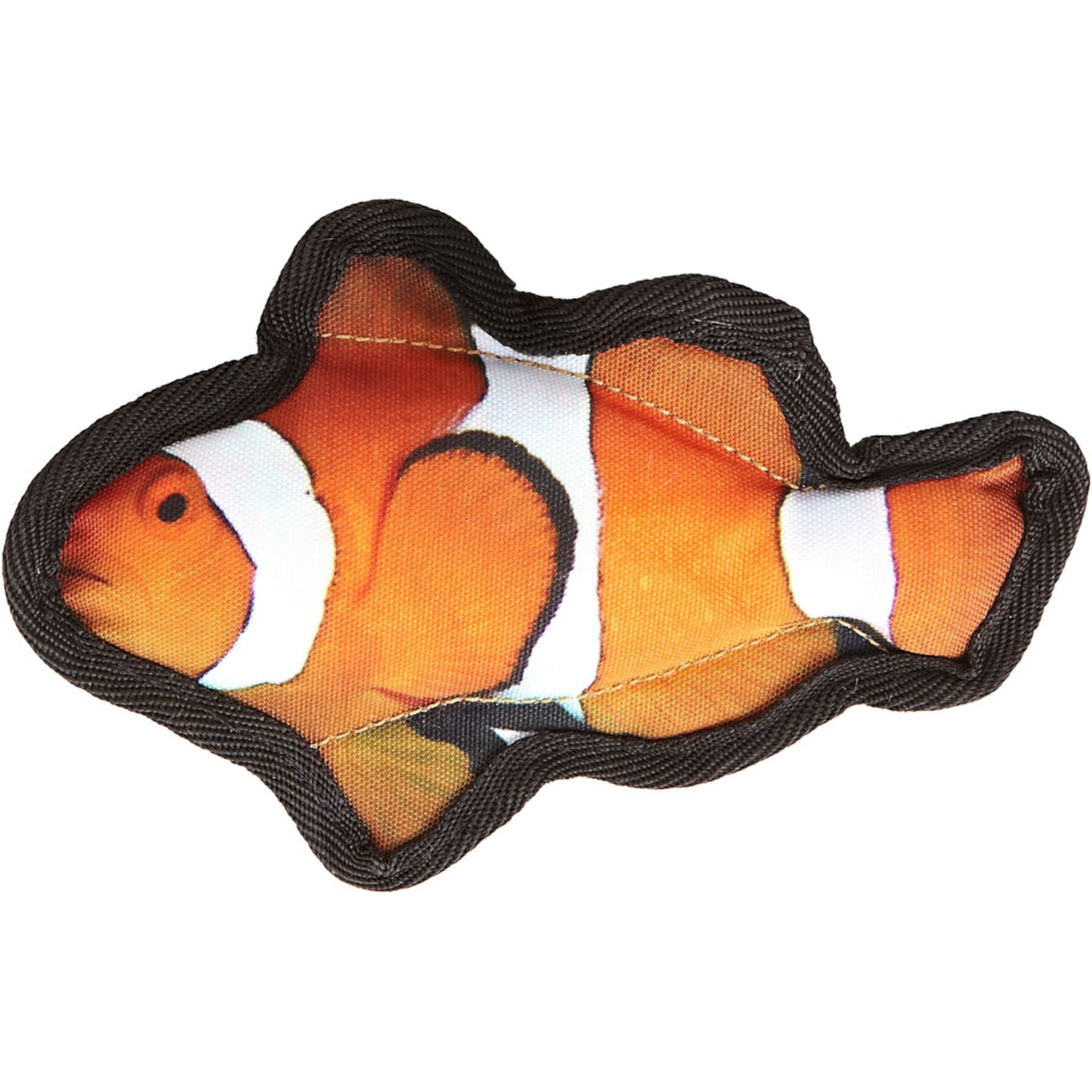 Dogline Tropical Clownfish Squeaky Dog Toy, 7-in Dogline