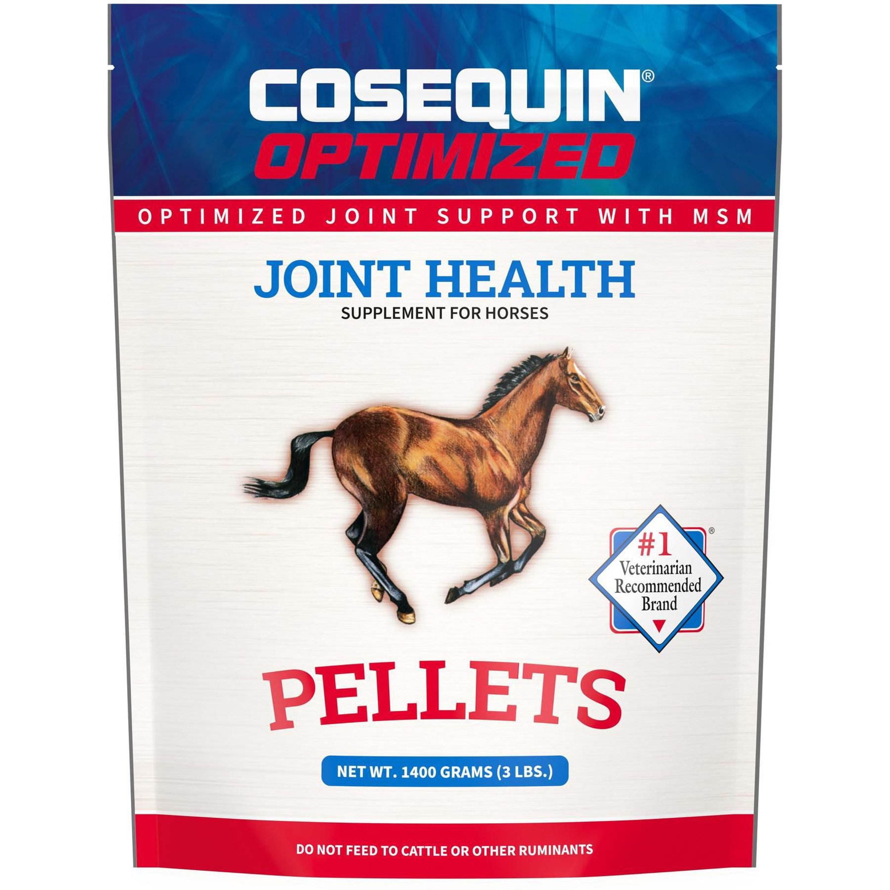 Nutramax Cosequin Optimized MSM with Glucosamine & Chondroitin Pellets Horse Joint Supplement, 1400-gr bag Nutramax