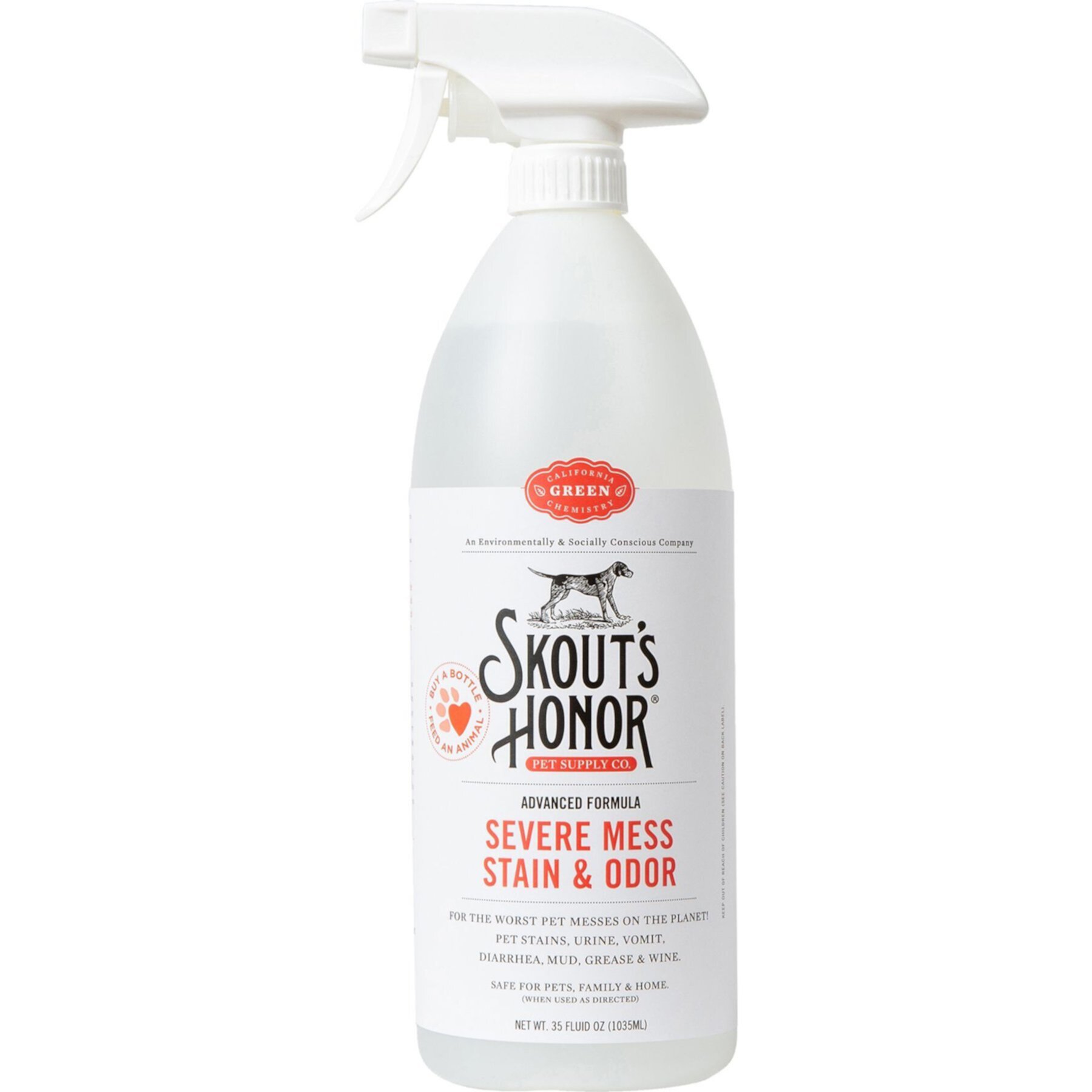 Skout's Honor Severe Mess Stain & Odor Dog & Cat Spray Skout'S Honor