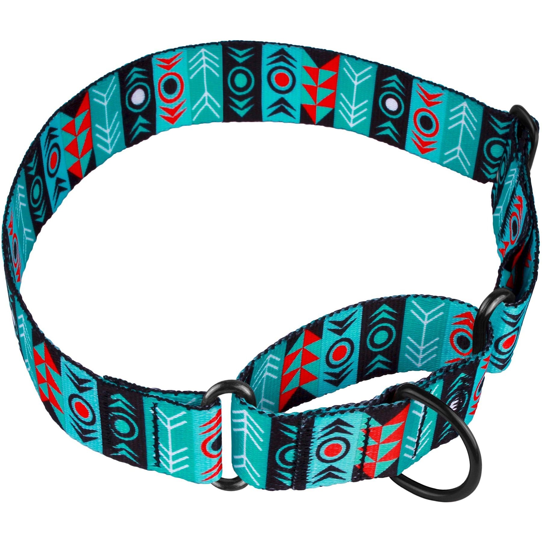 CollarDirect Tribal Aztec Nylon Martingale Dog Collar CollarDirect