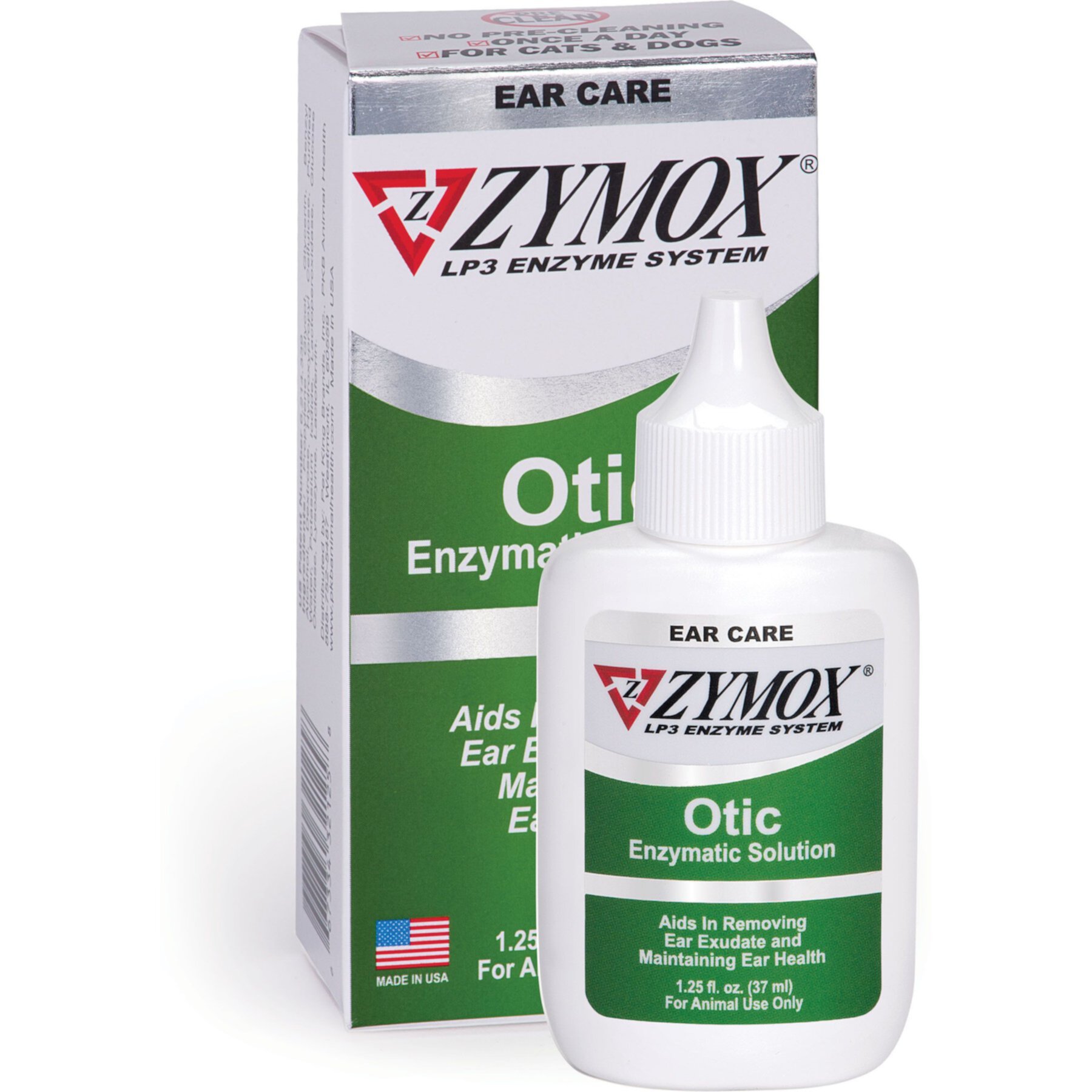 Zymox Otic Dog & Cat Ear Infection Treatment without Hydrocortisone Zymox