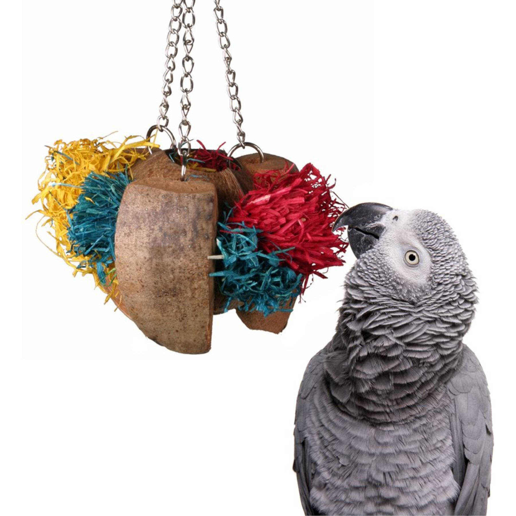 Super Bird Creations Coco Cornhusk Forager Bird Toy, Large Super Bird Creations