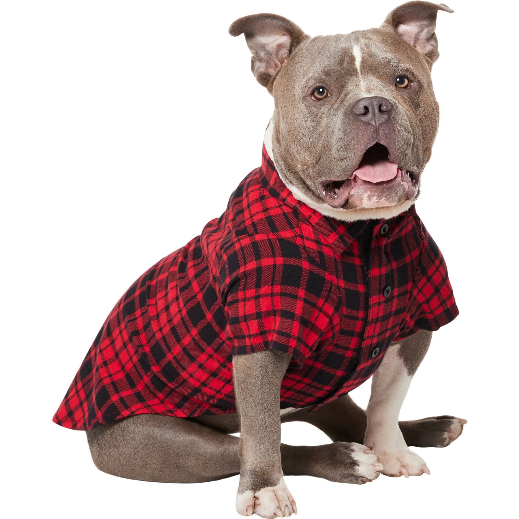 Frisco Red Tartan Plaid Dog & Cat Flannel Shirt Frisco