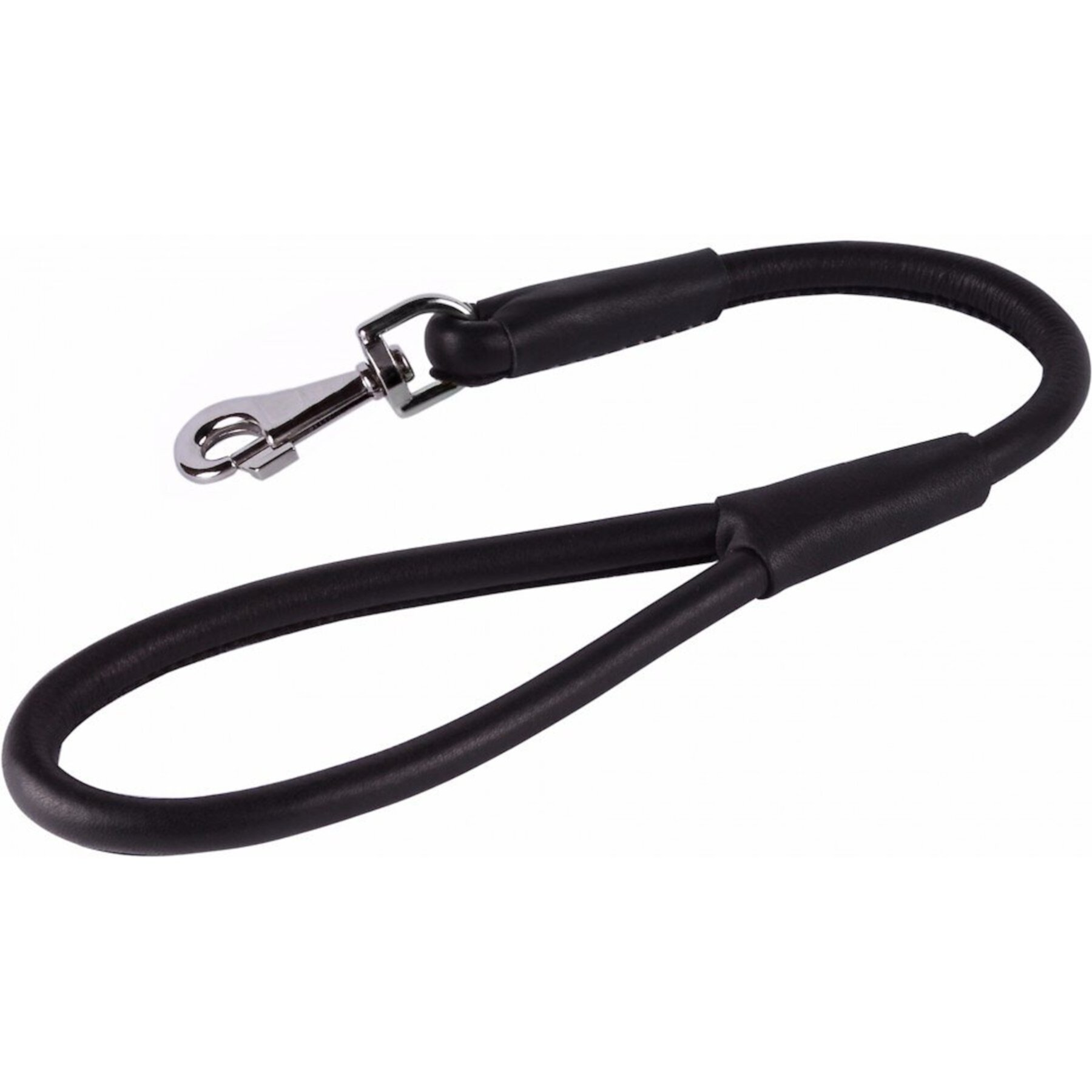 CollarDirect Short Traffic Rolled Leather Dog Leash CollarDirect