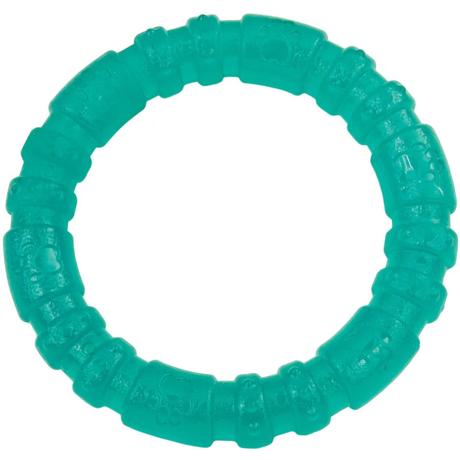 Li'l Pals Antimicrobial Ring Squeaky Dog Toy, Teal Li'l Pals