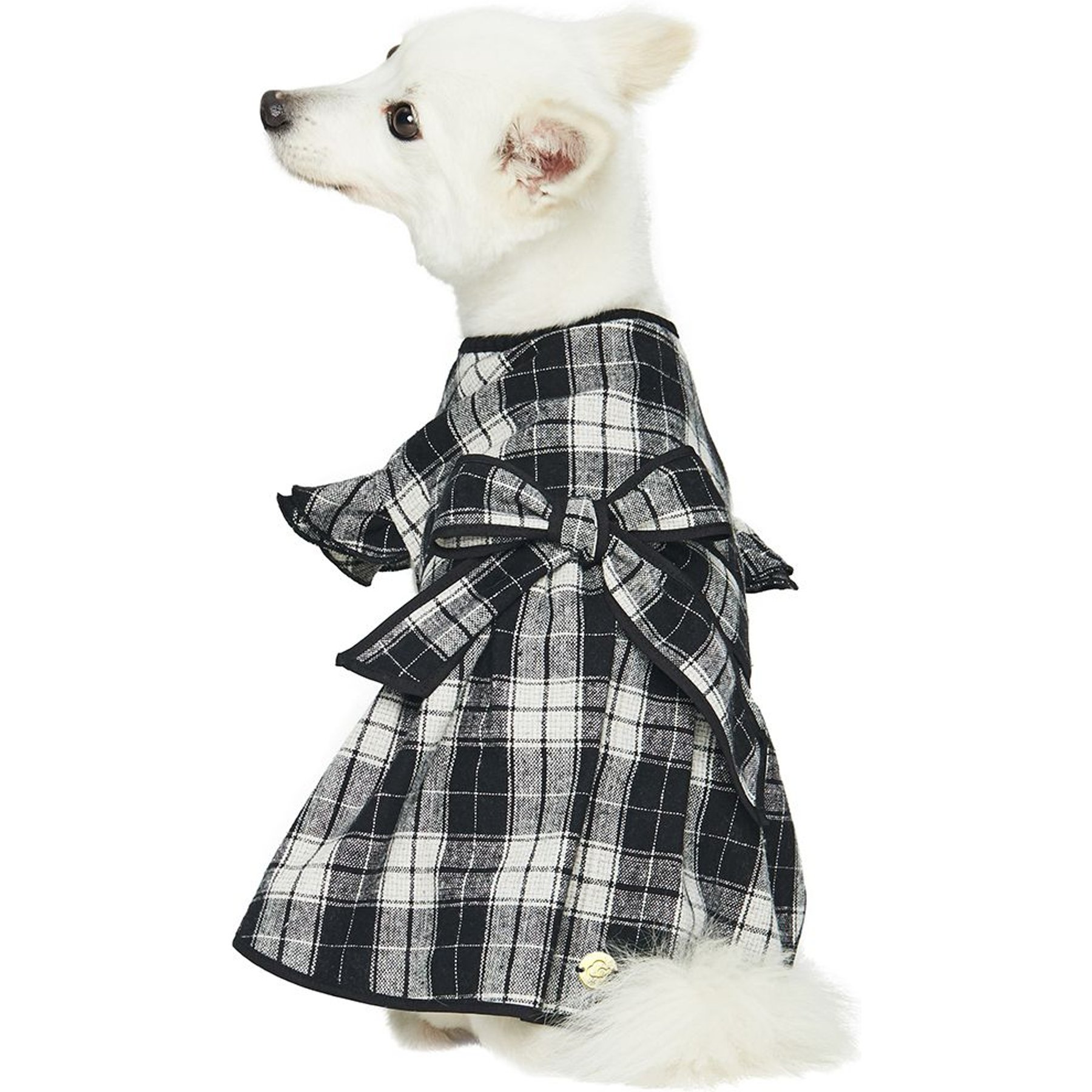 Dogs & Cats & Co. Lolita Fashion Inspired Plaid Tie Waist Dog Dress Dogs & Cats & Co.