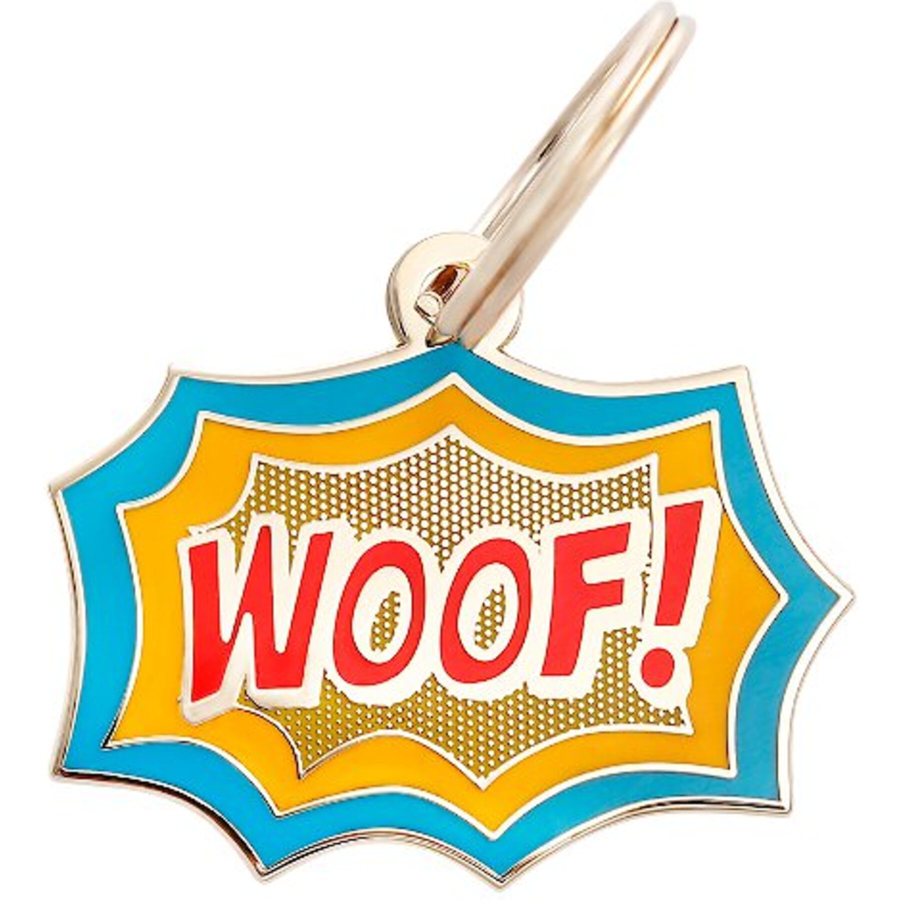 Two Tails Pet Company Personalized Woof! Dog ID Tag Two Tails Pet Company