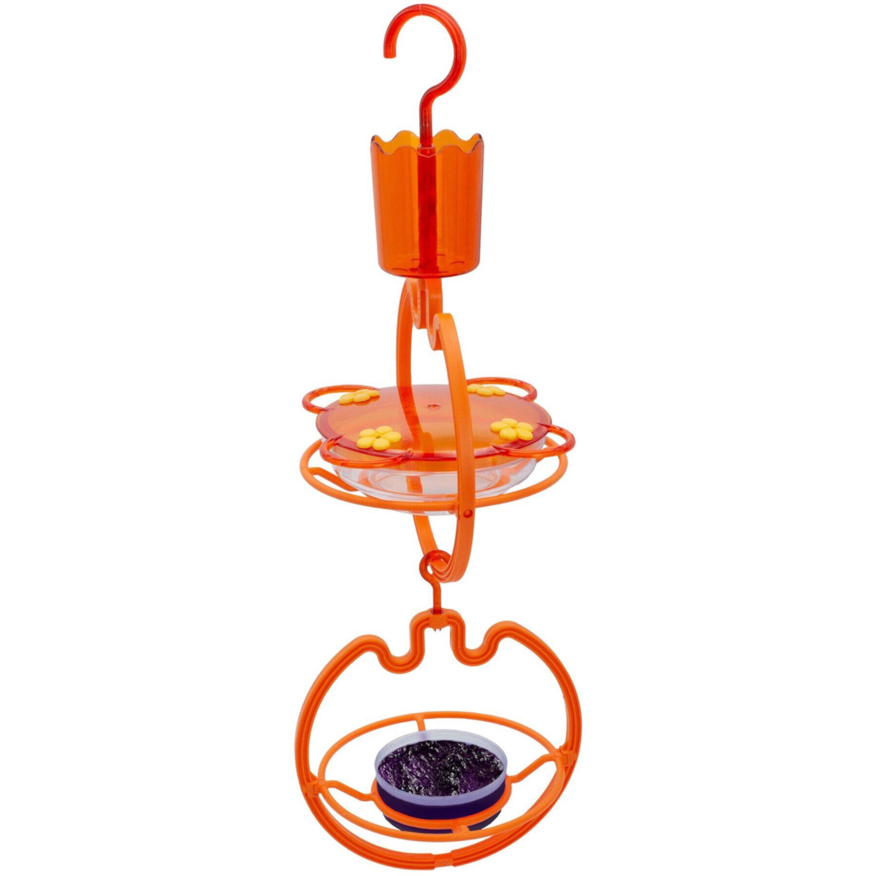 North States Vertical Oriole Feeder, Orange, 8-oz North States