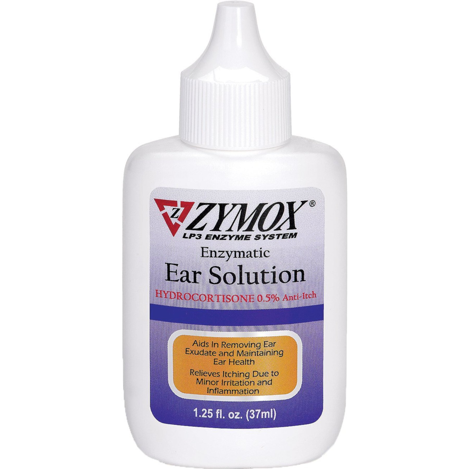 Zymox Ear Infection Solution with .5% Hydrocortisone for Dogs & Cats Zymox