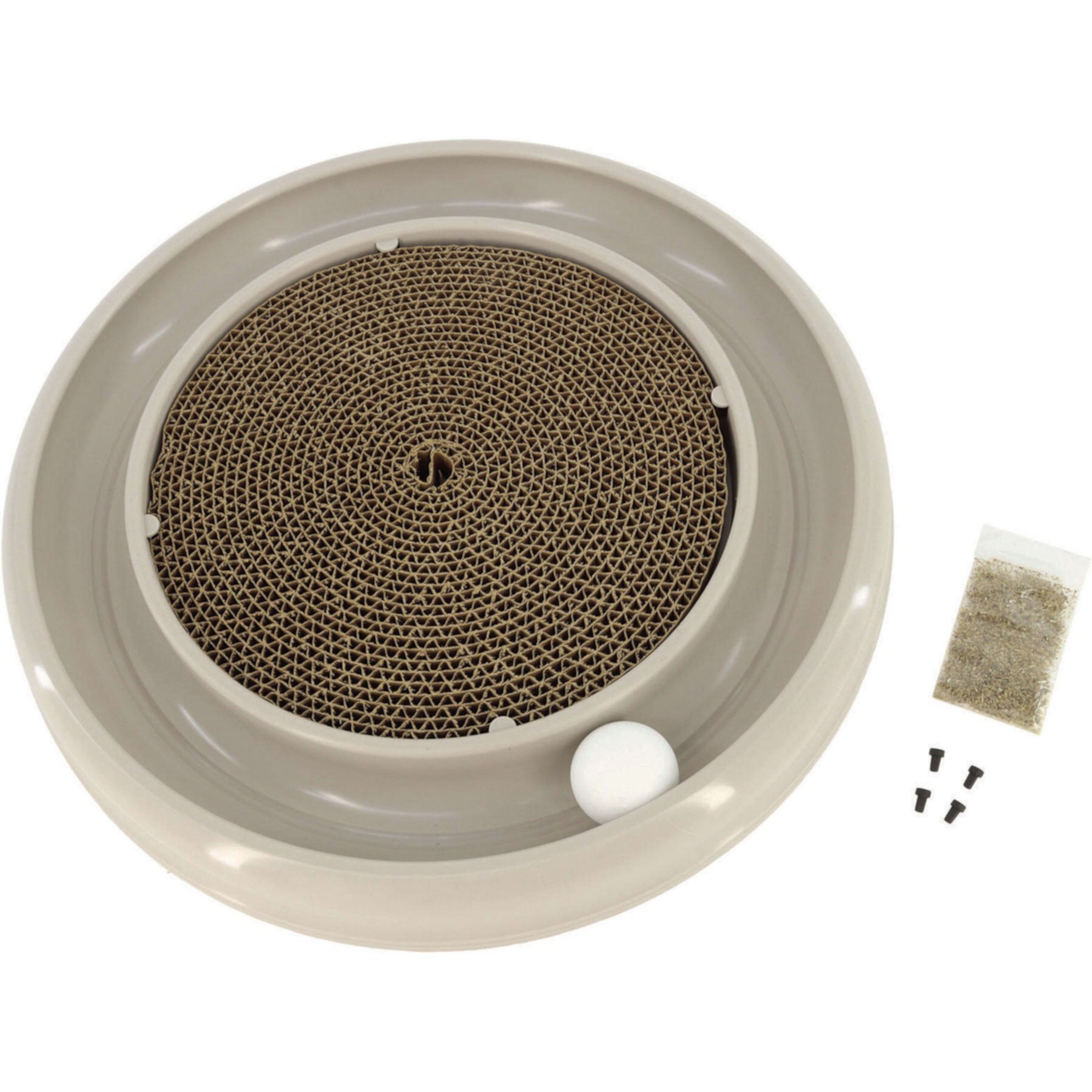 Turbo Cat Scratcher Eco Toy with Catnip, Grey Turbo