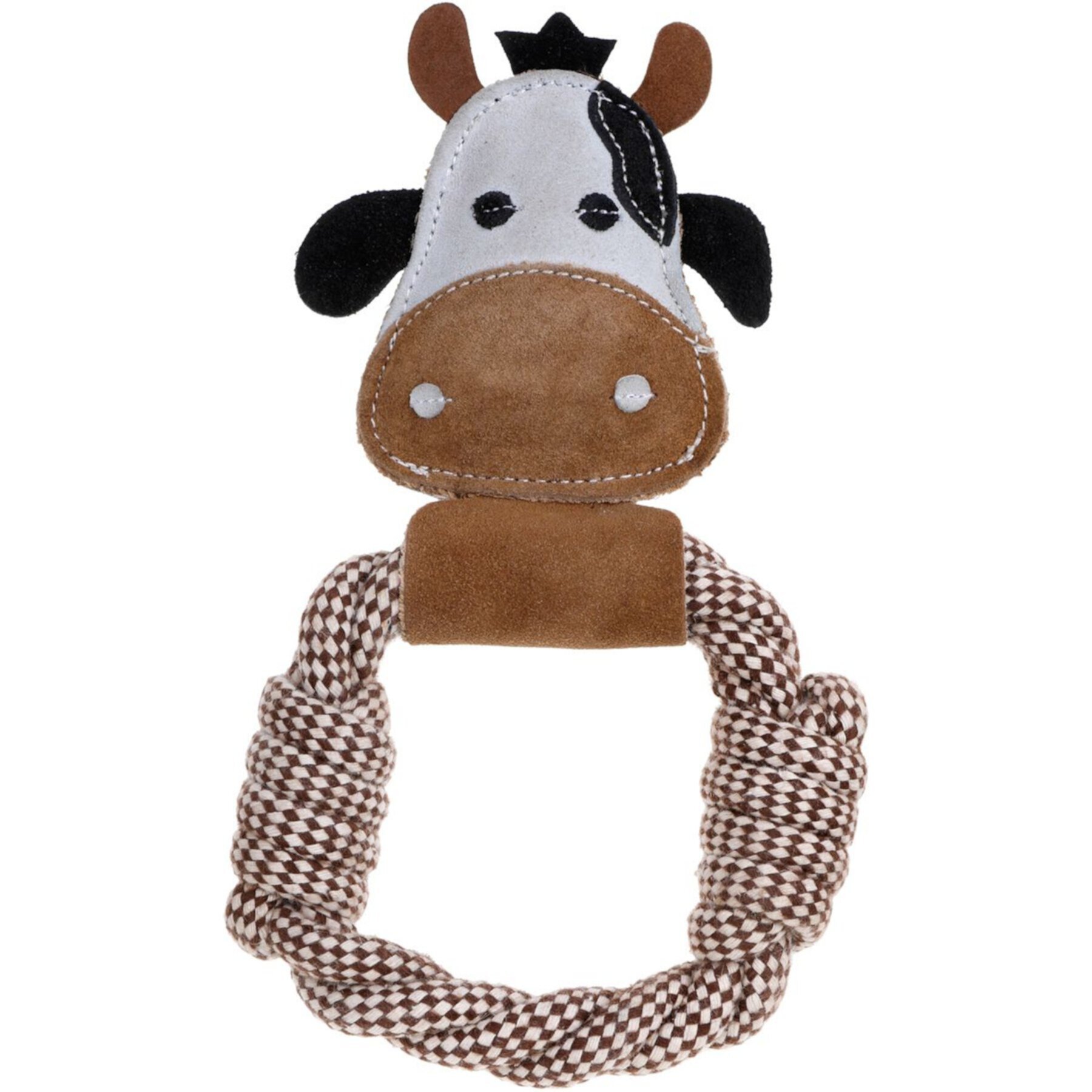 DOOG Country Tails Cow Rope Ring Dog Chew Toy DOOG