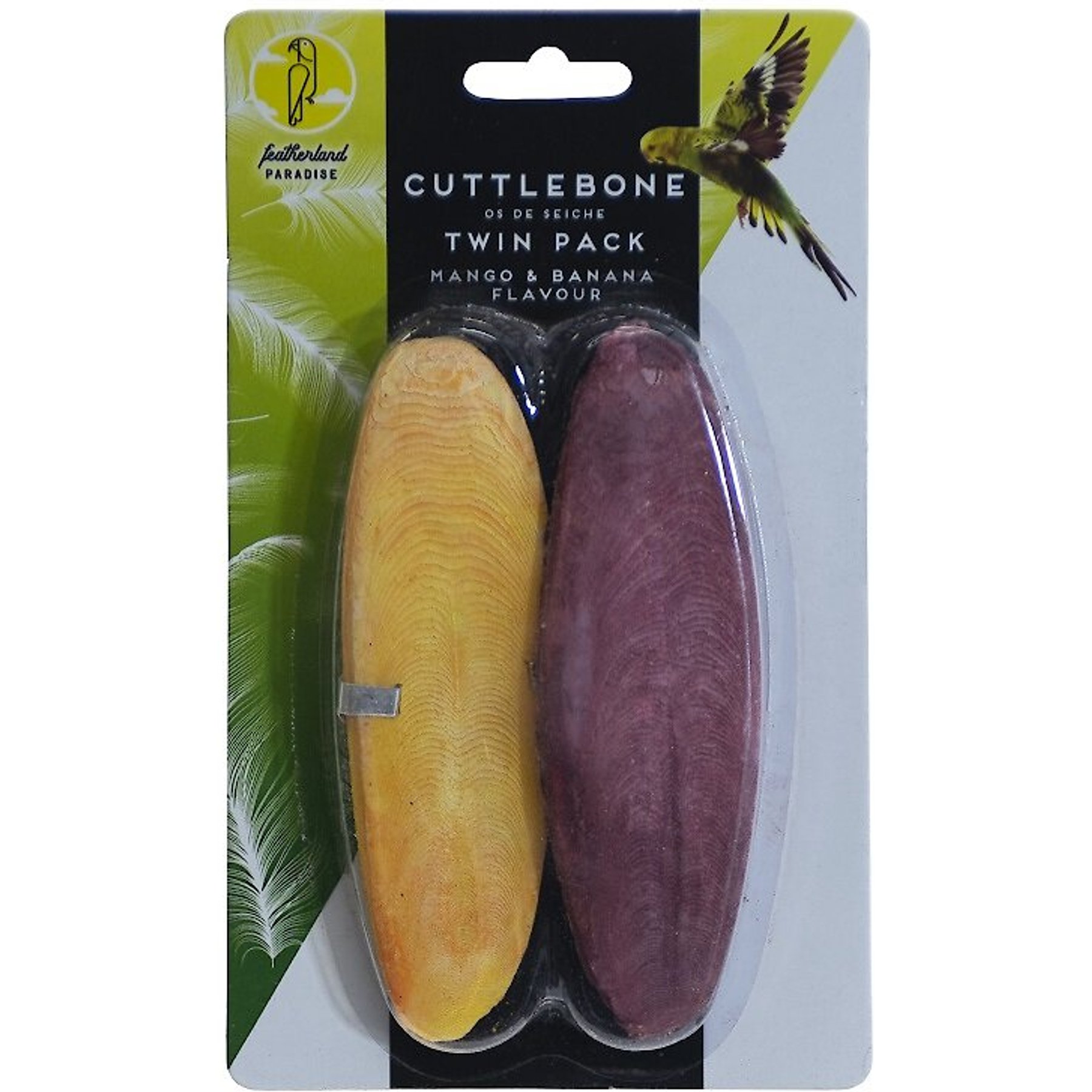 Caitec Featherland Paradise Fish Flavored Cuttlebone Bird Toy, 2 count, Large Caitec