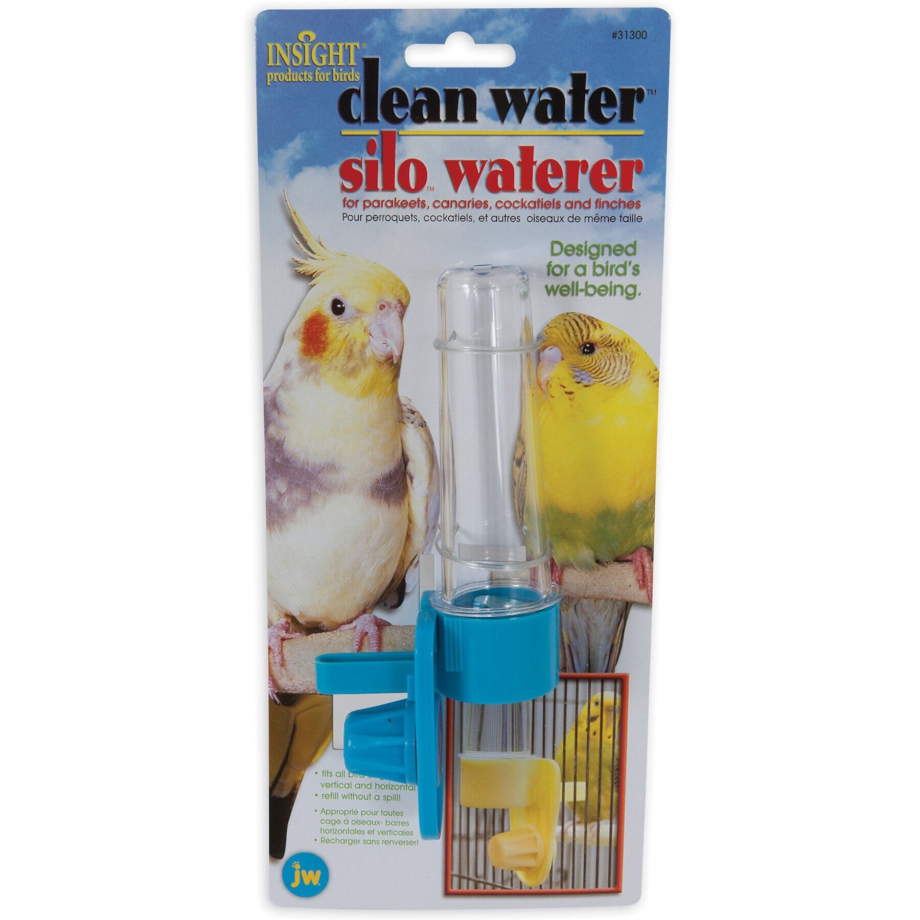 JW Pet Clean Water Silo Bird Waterer JW Pet