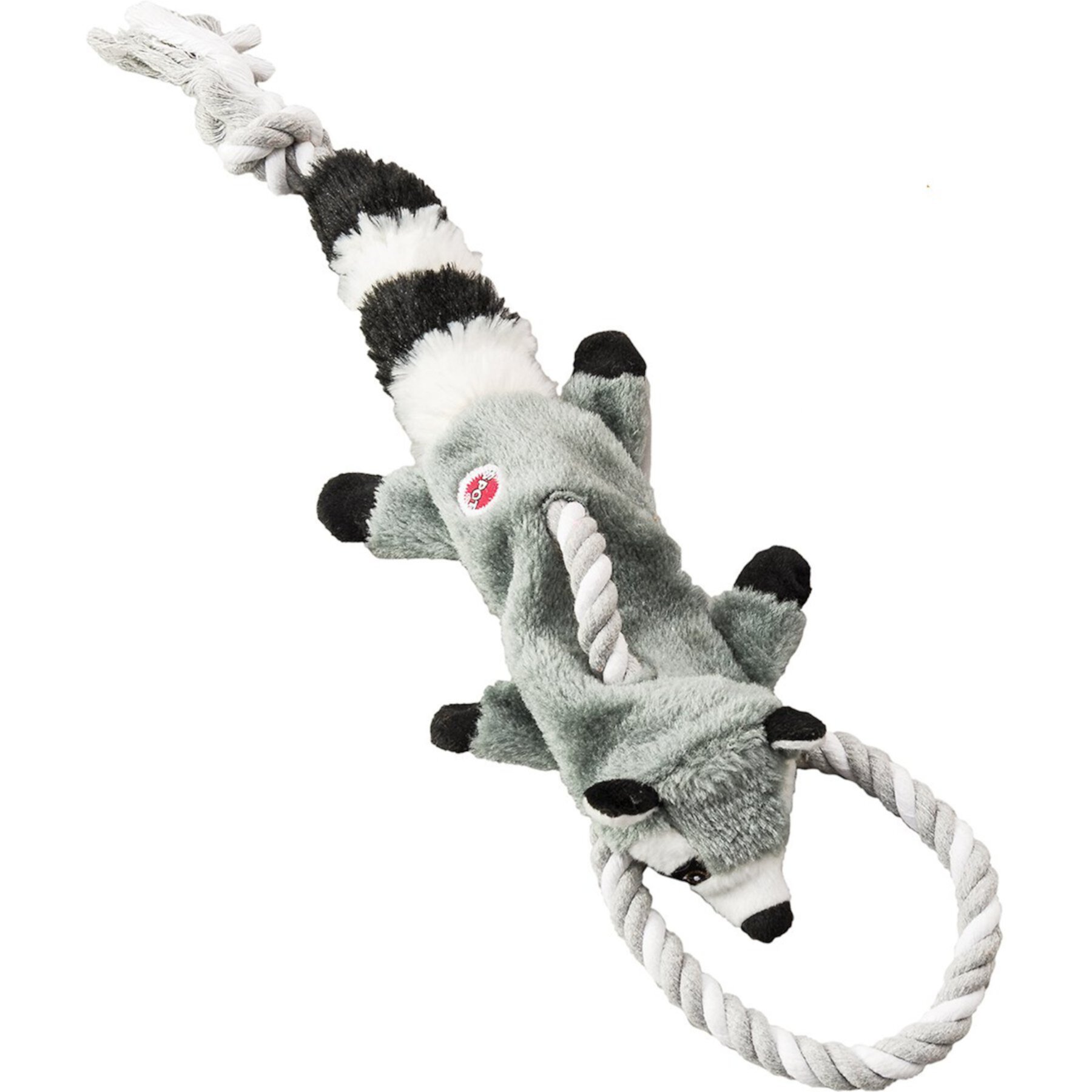 Ethical Pet Skinneeez Tugs Forest Racoon Stuffing-Free Squeaky Plush Dog Toy, Color Varies Ethical Pet