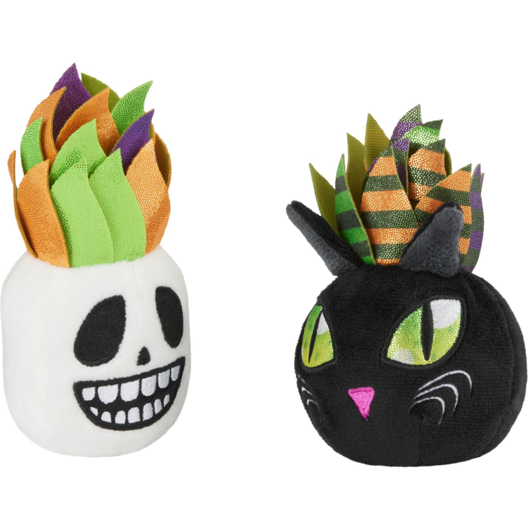 Frisco Halloween Succulents Plush Cat Toy with Catnip, 2 count Frisco