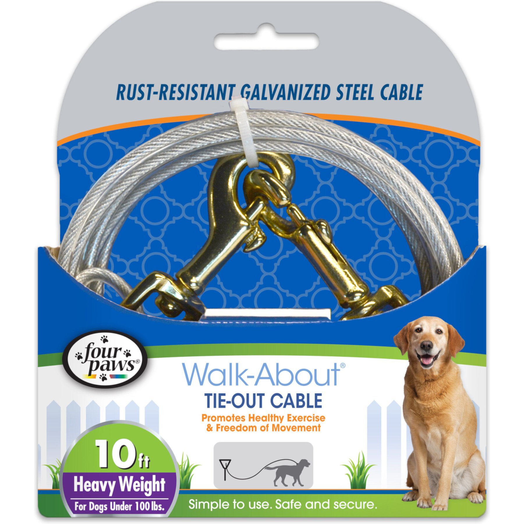 Four Paws Heavy Weight Tie Out Cable Four Paws