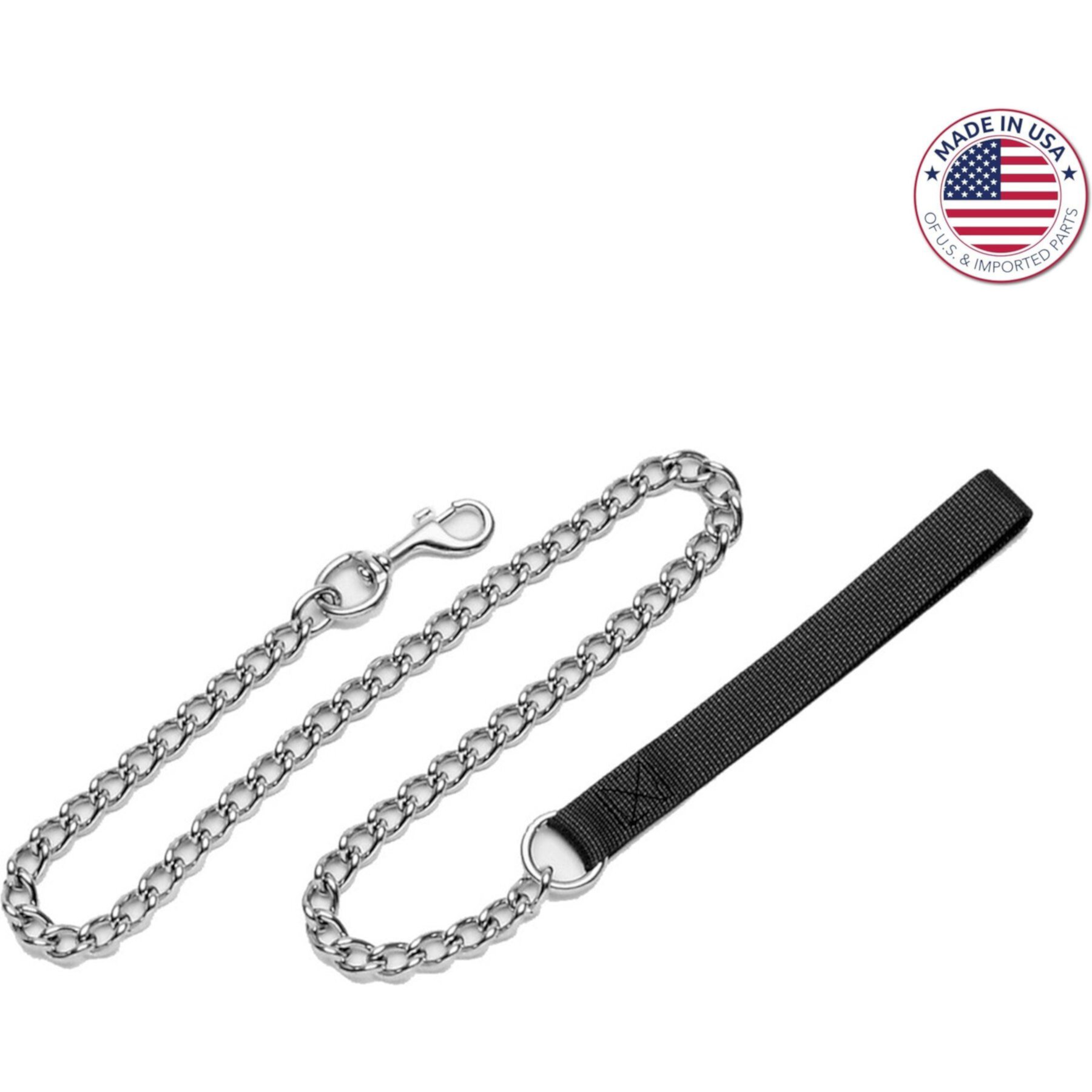 Titan Nylon Handle Chain Dog Leash Titan