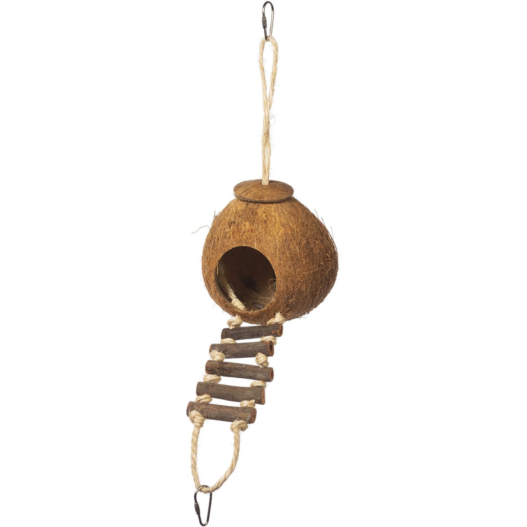 Prevue Pet Products Naturals Coco Hideaway with Ladder Bird Toy Prevue Pet Products