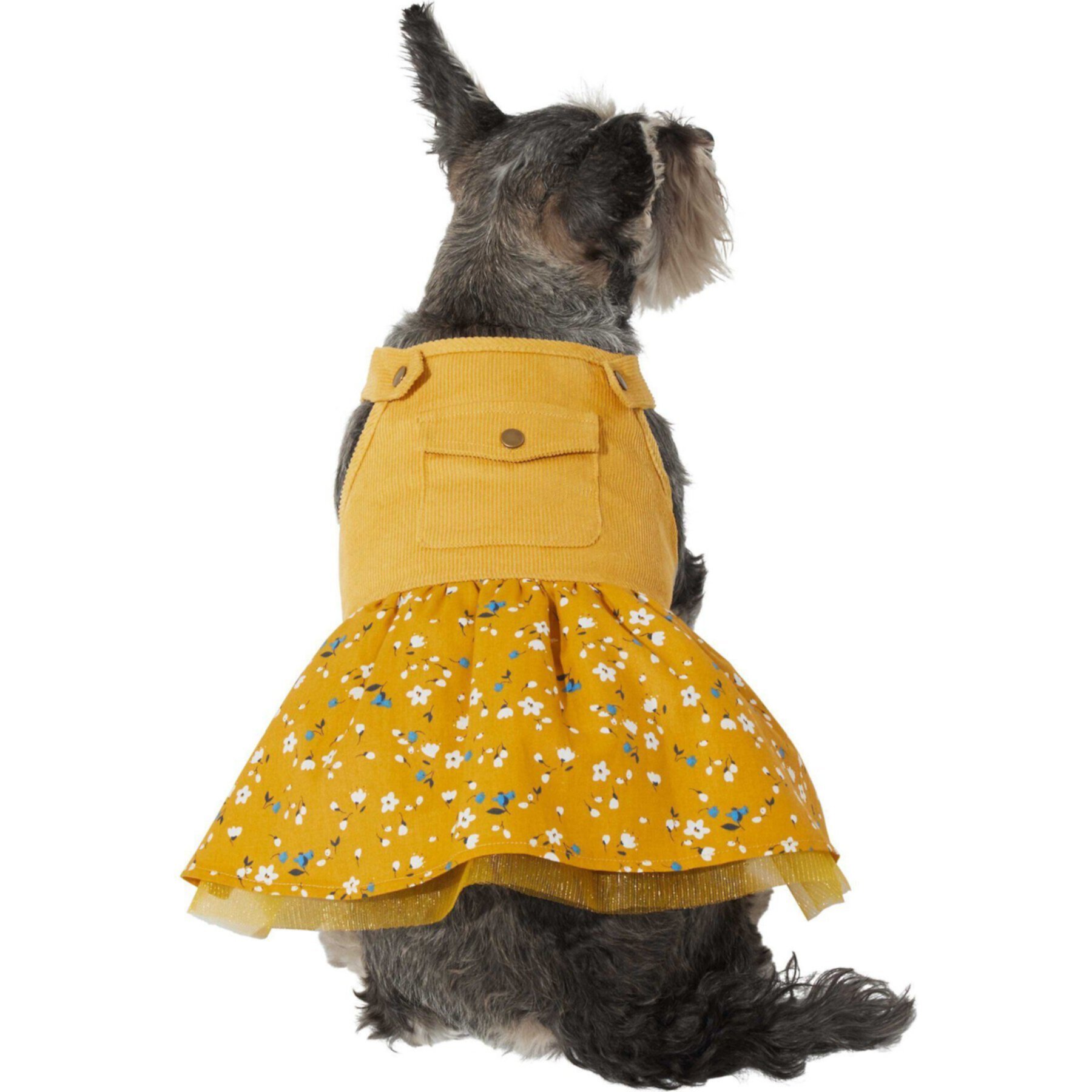 Frisco Corduroy Floral Dog & Cat Strap Dress Frisco