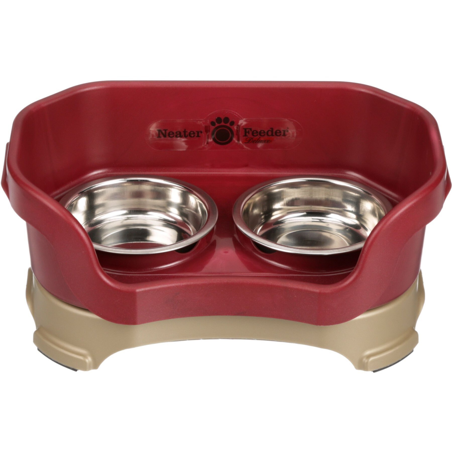 Neater Pets Neater Feeder Elevated Cat Bowls, Cranberry Neater Pets