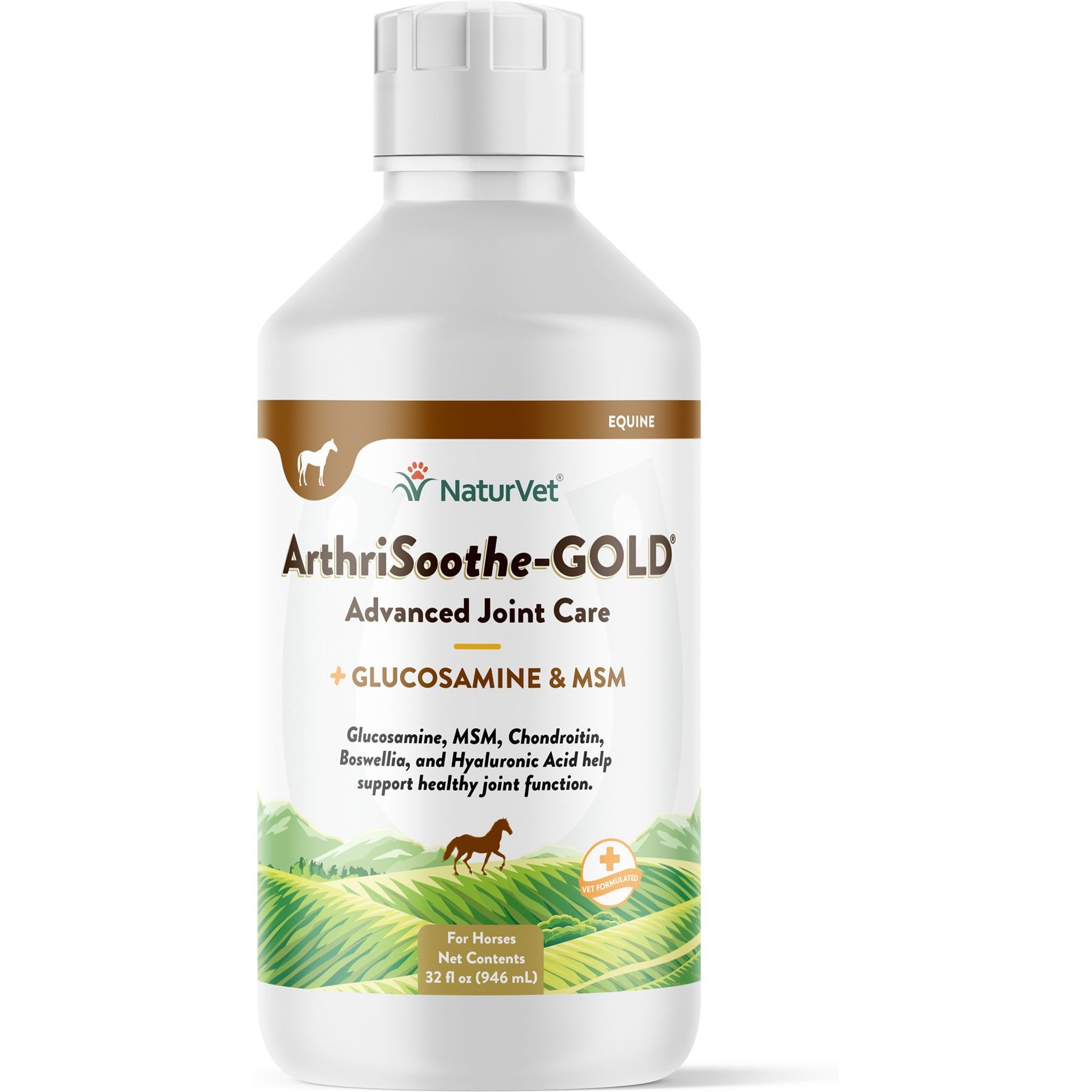 NaturVet ArthriSoothe-GOLD Advanced Joint Formula Liquid Liquid Horse Supplement NaturVet