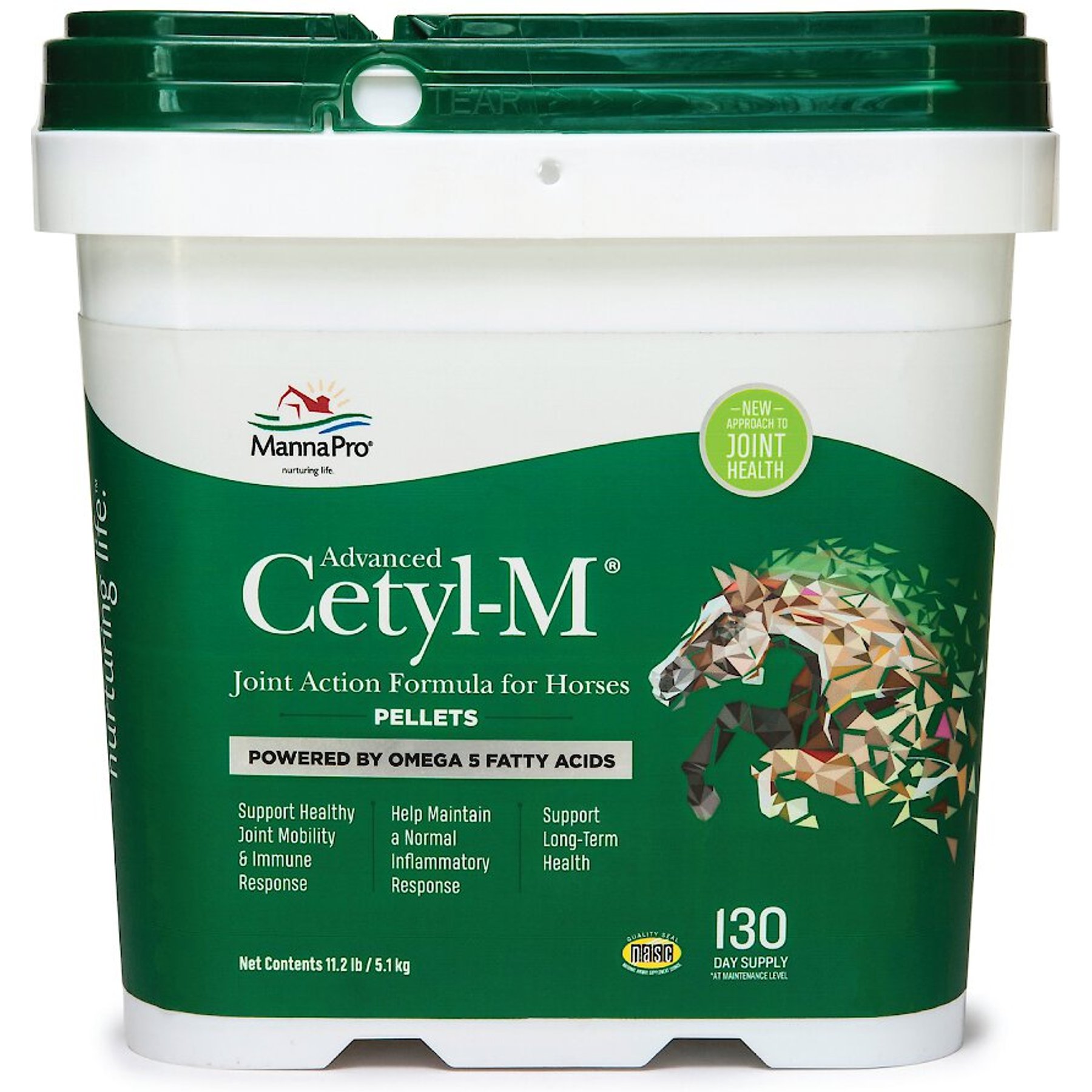 Manna Pro Cetyl-M Joint Support Apple Flavor Pellets Horse Supplement Manna Pro