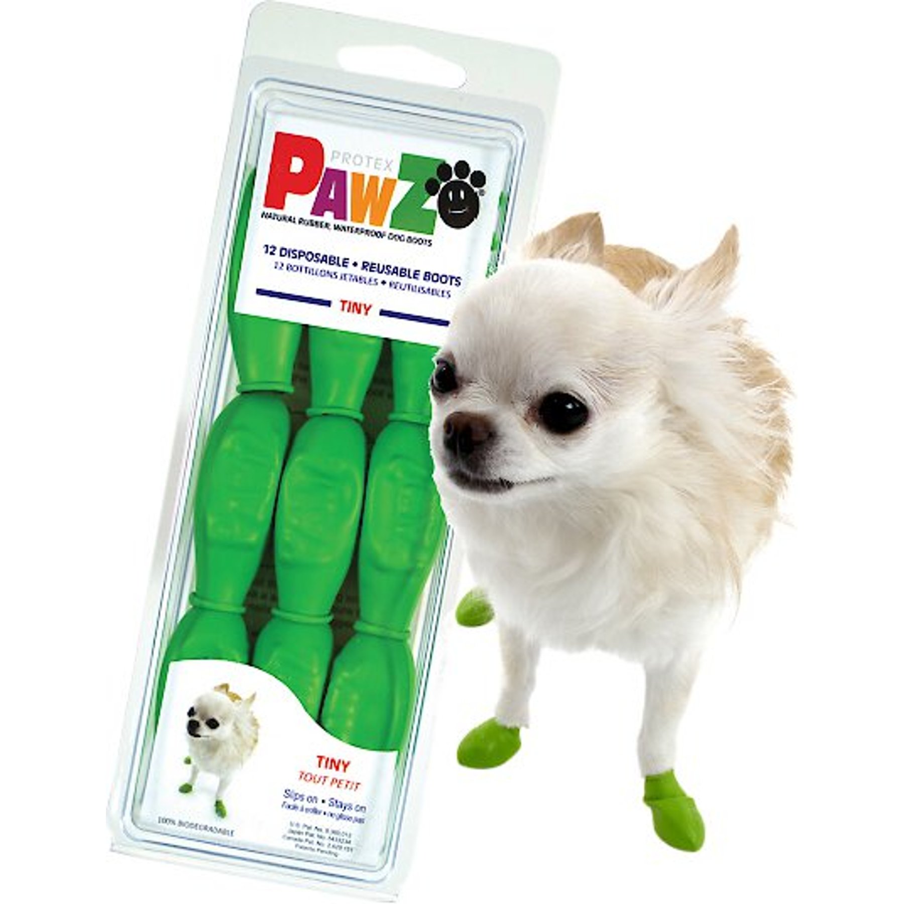 Pawz Waterproof Dog Boots, 12 count Pawz