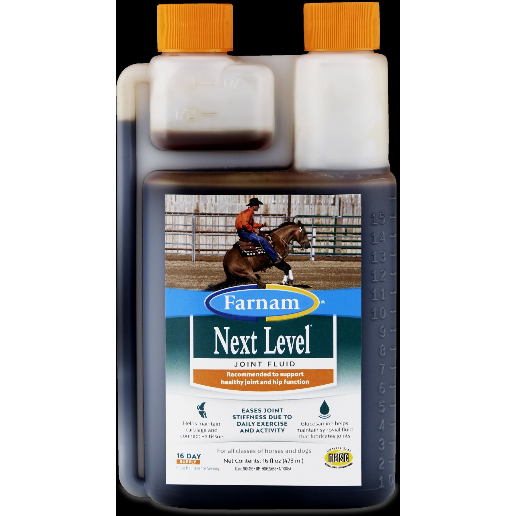 Farnam Next Level Joint Fluid Supplement, Supports Healthy Hip & Joint Function for Horses & Dogs Farnam