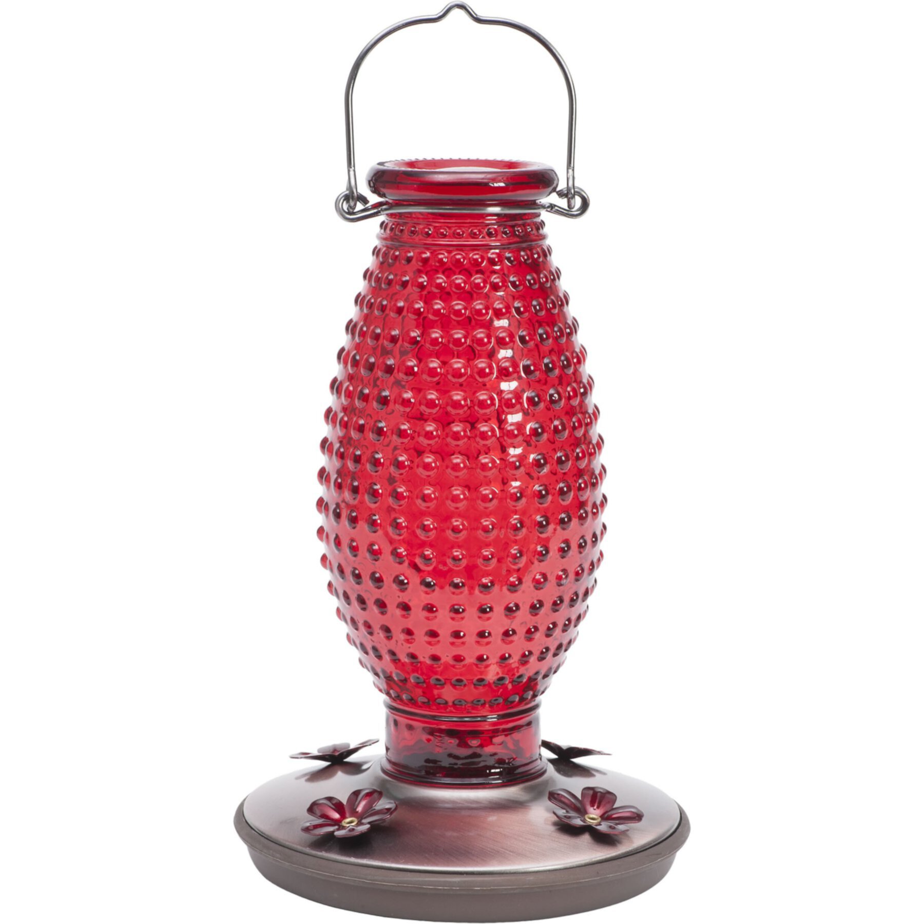 Perky-Pet Red Hobnail Vintage Hummingbird Feeder Perky-Pet