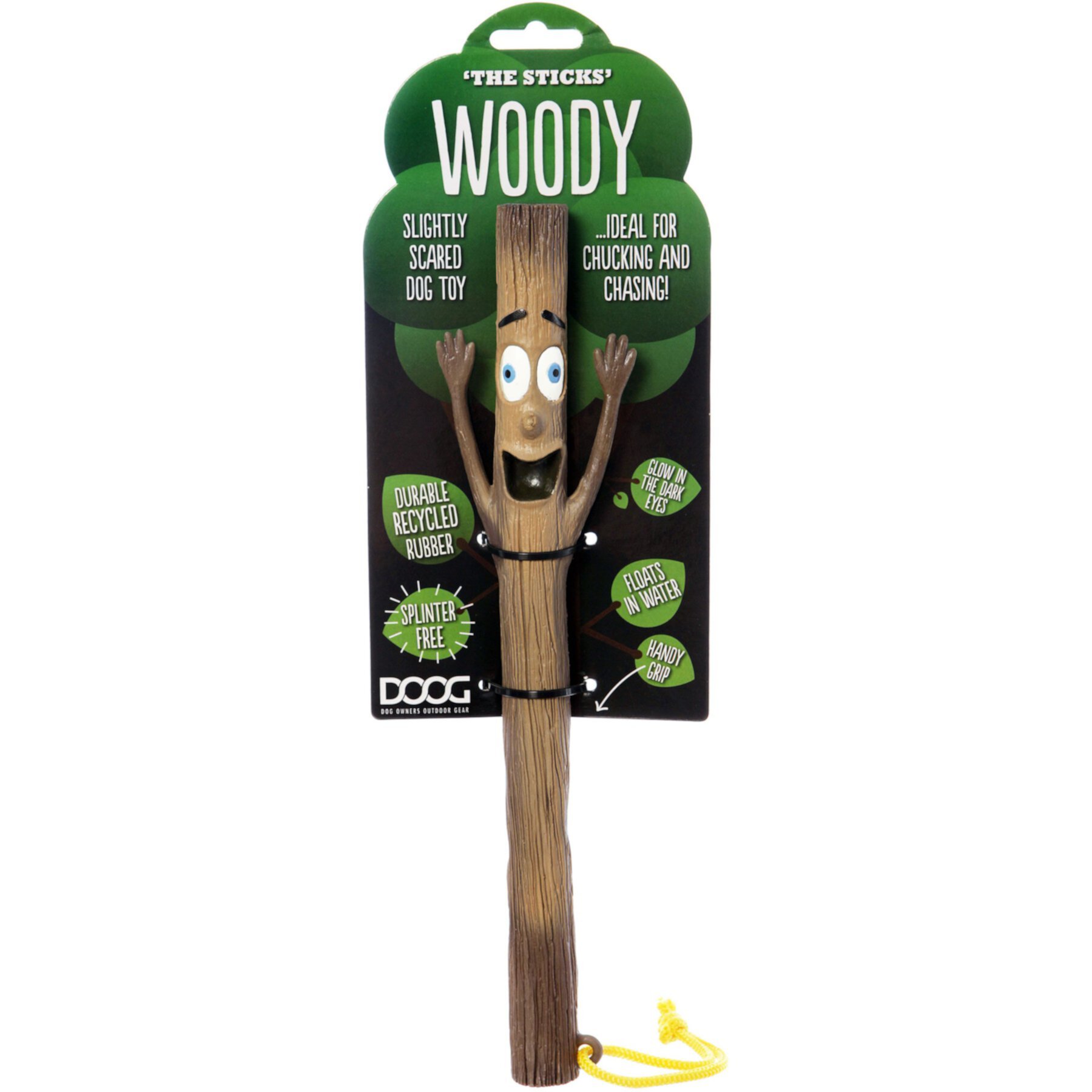 DOOG Stick Family Woody Husband Dog Chew Toy, Brown DOOG