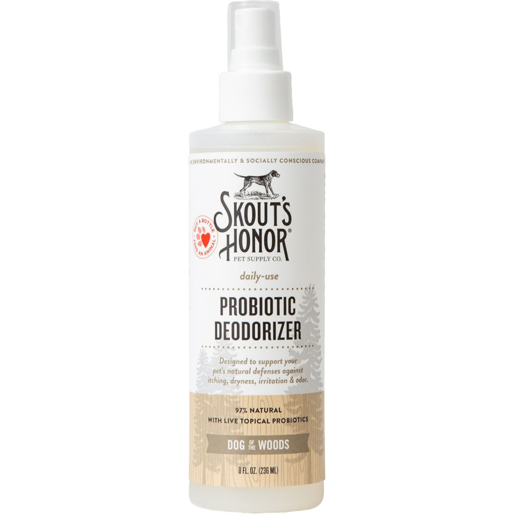 Skout's Honor Dog of the Woods Probiotic Dog Deodorizer Skout'S Honor