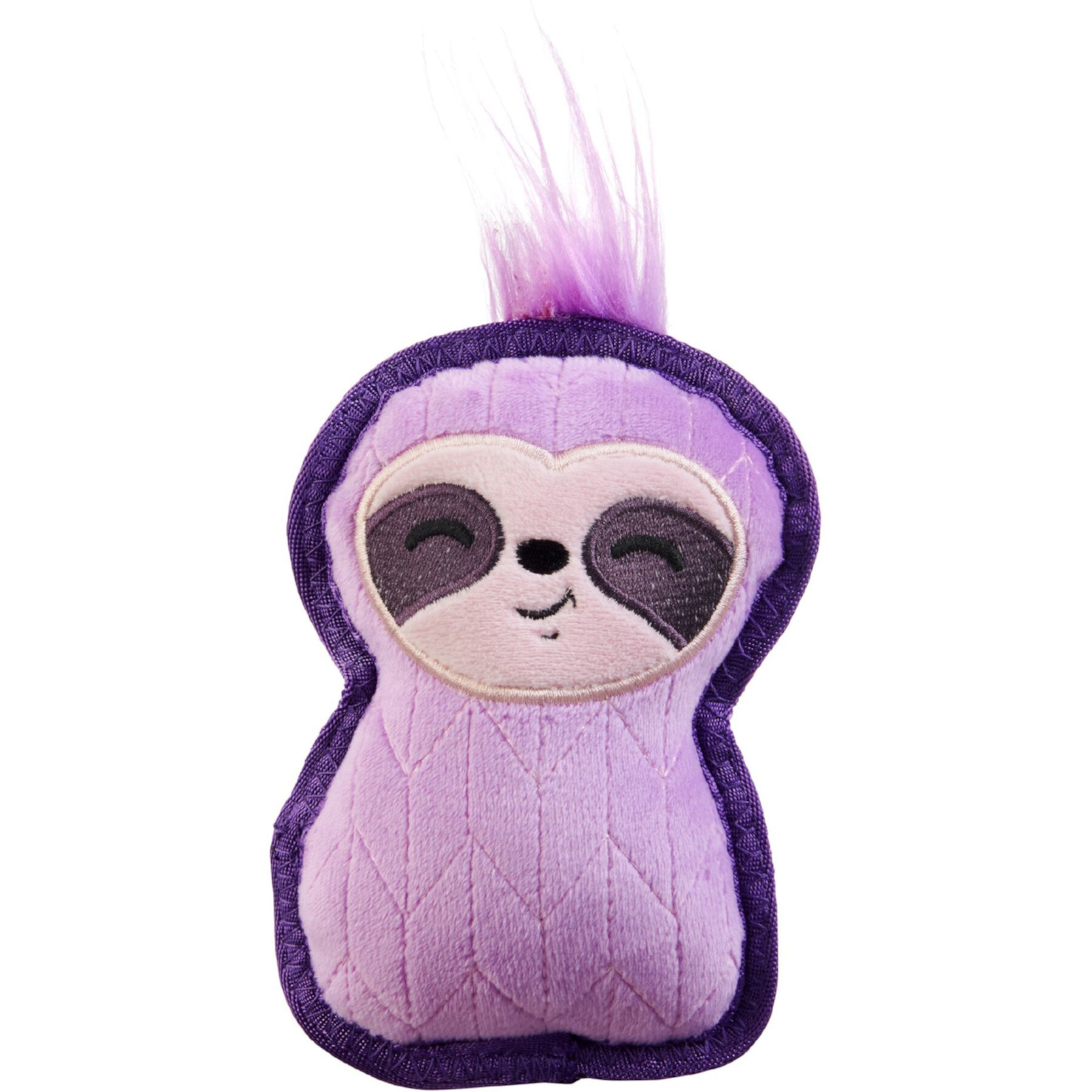 Outward Hound Xtreme Seamz Sloth Durable Squeaky Dog Toy, Purple, Small Outward Hound