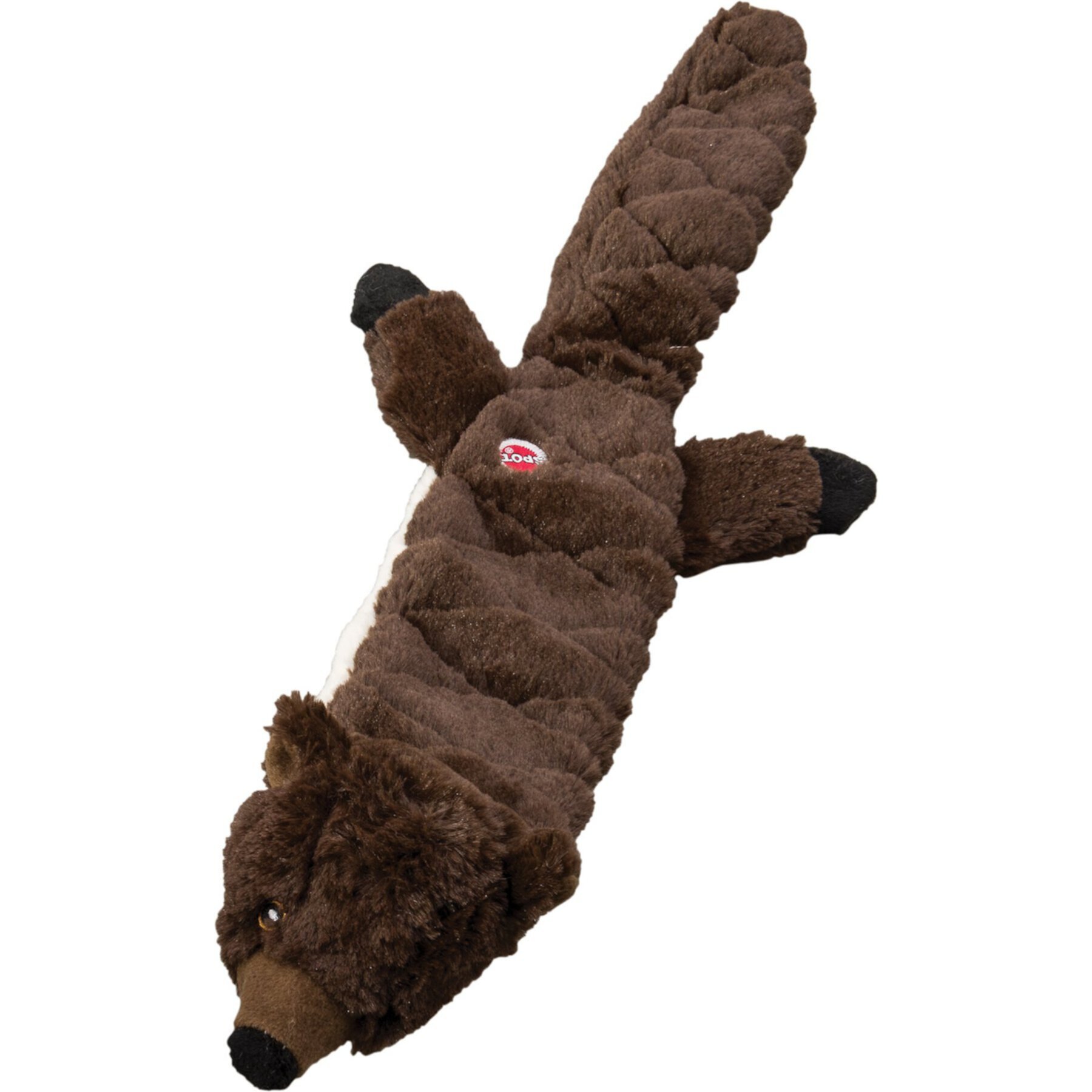 Ethical Pet Skinneeez Extreme Quilted Beaver Stuffing-Free Squeaky Plush Dog Toy, Color Varies Ethical Pet