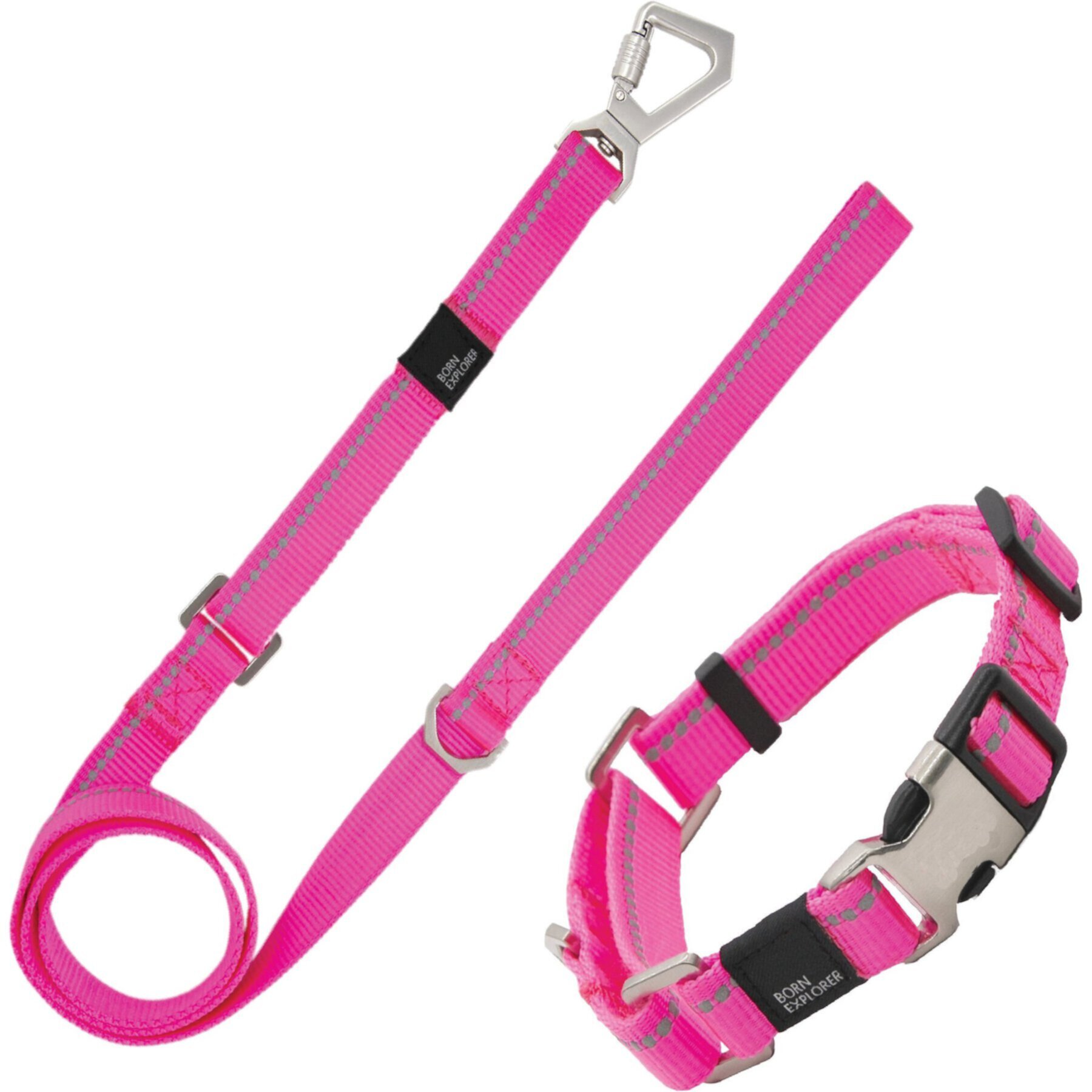 Pet Life Advent Outdoor Series 3M Reflective 2-in-1 Durable Martingale Training Dog Leash & Collar Pet Life