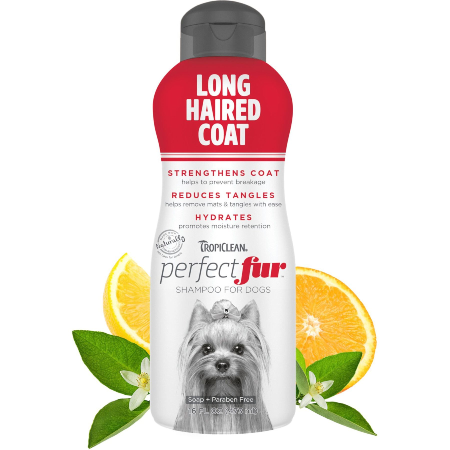 TropiClean PerfectFur Long Haired Coat Conditioning & Detangling Dog Shampoo TropiClean