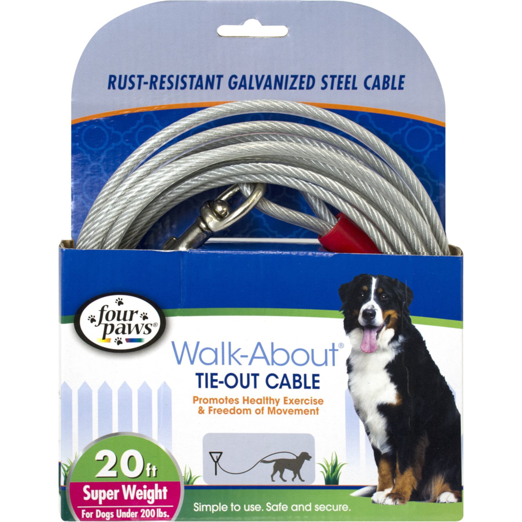 Four Paws Super Weight Tie Out Cable Four Paws