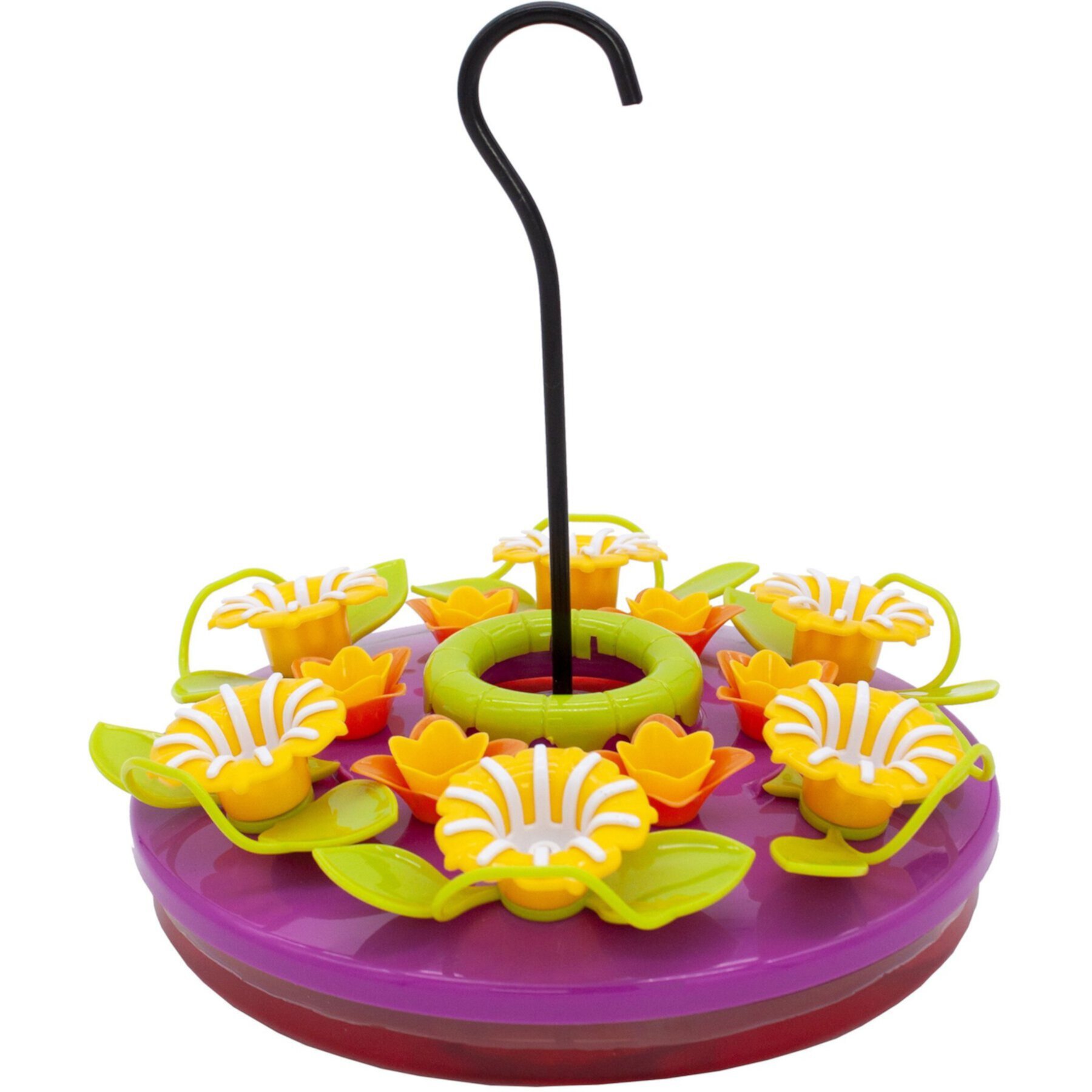 North States Orchid Hanging Tray Hummingbird Feeder, Purple, 16-oz North States