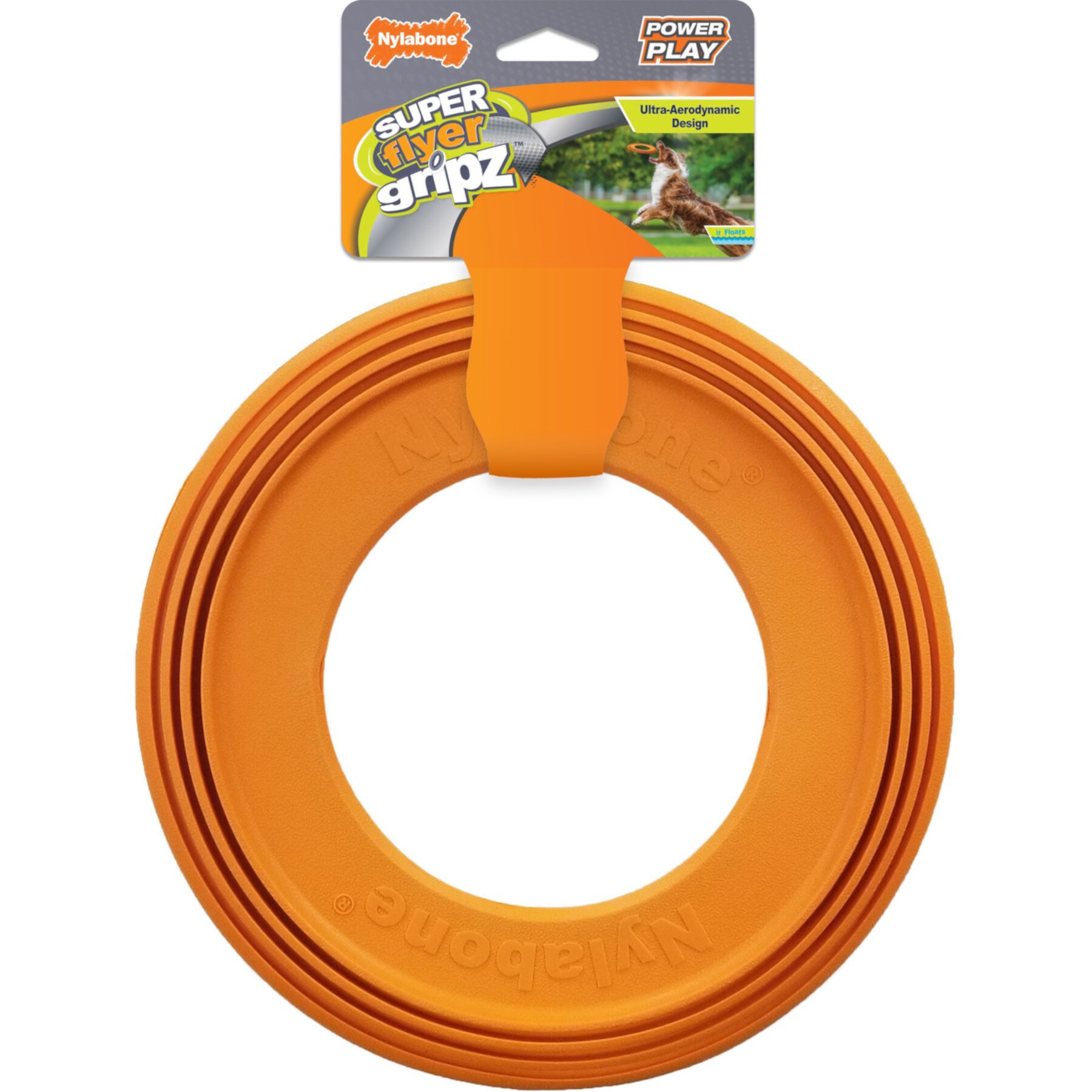 Nylabone Power Play Super Flyer Gripz Disc Dog Toy, One Size Nylabone