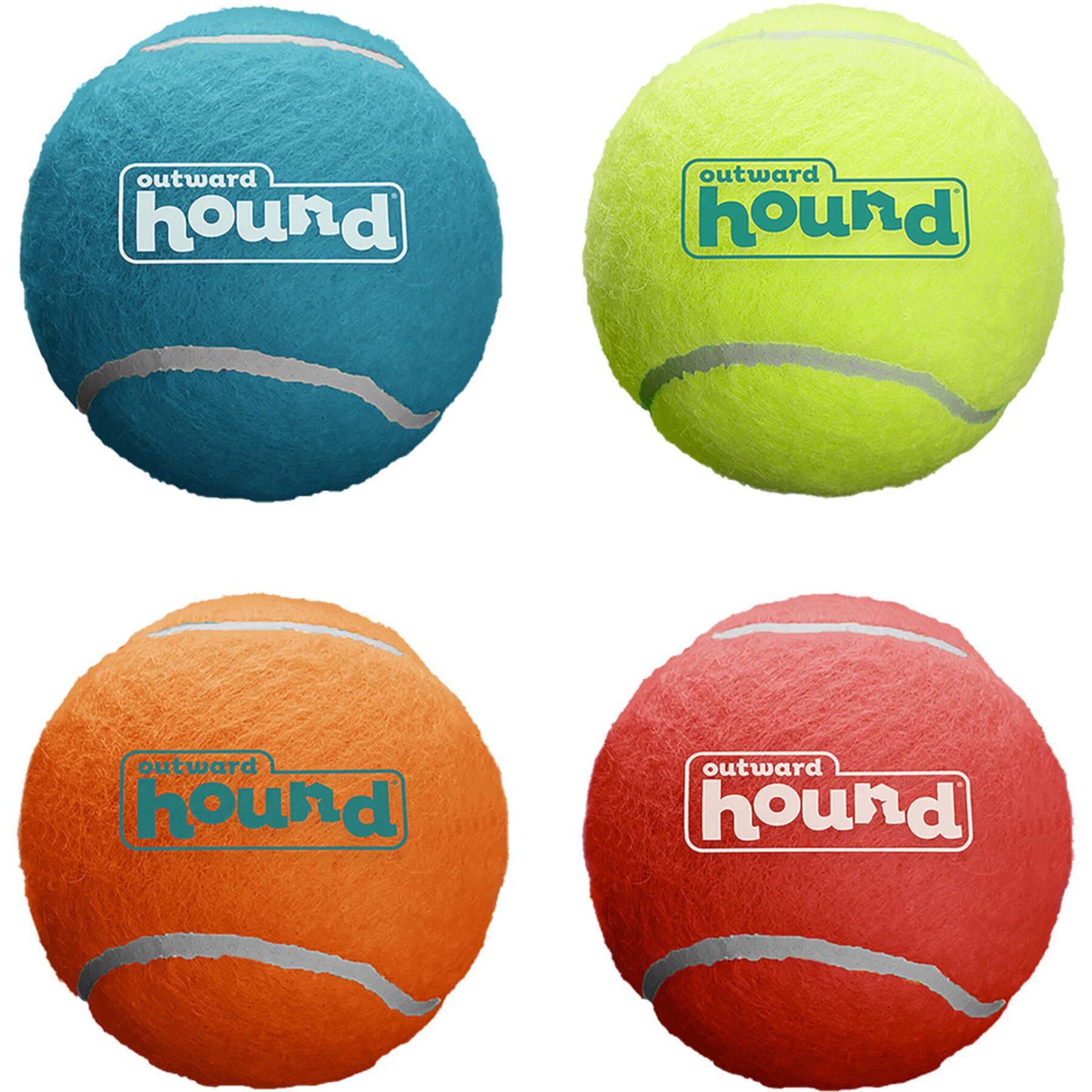 Outward Hound Squeaker Balls Large Dog Toys, 4 count Outward Hound