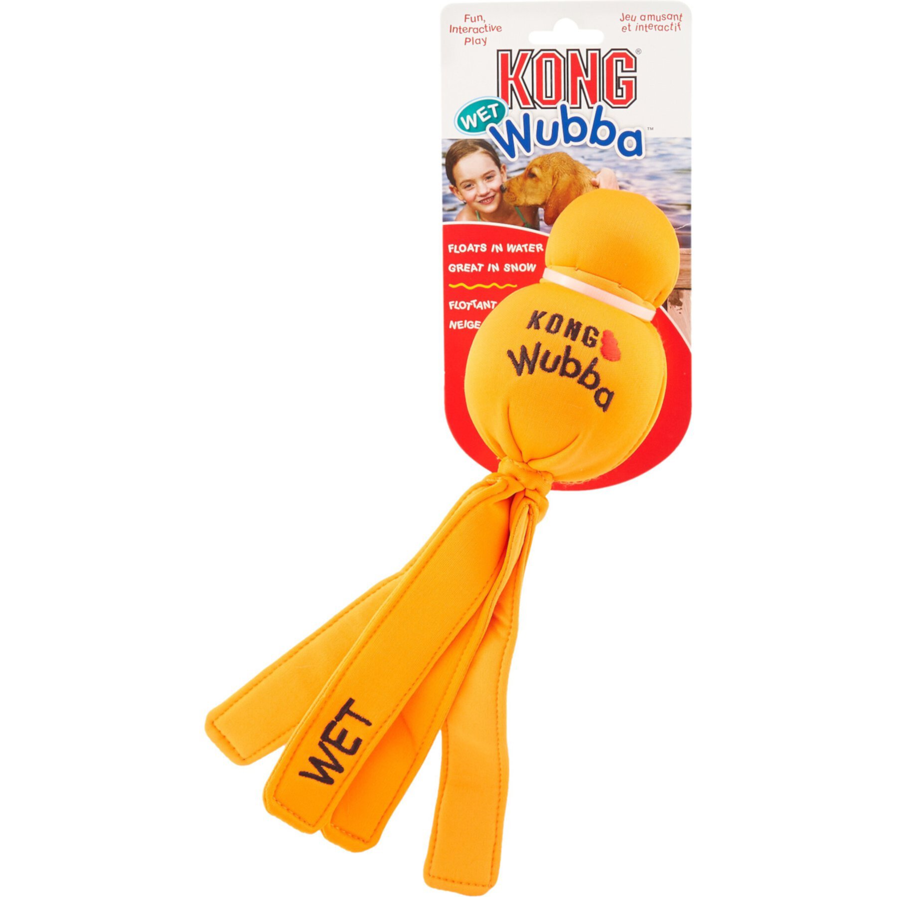 KONG Wet Wubba Dog Toy, Color Varies Kong