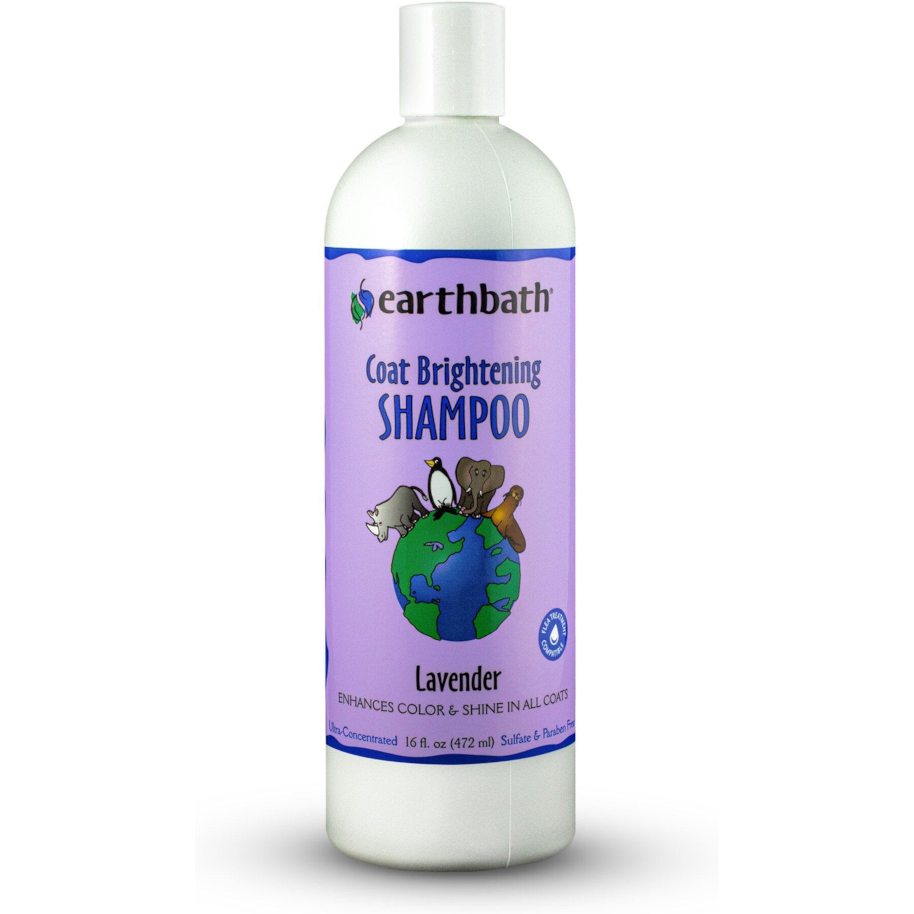 Earthbath Light Color Coat Brightening Lavender Dog & Cat Shampoo earthbath